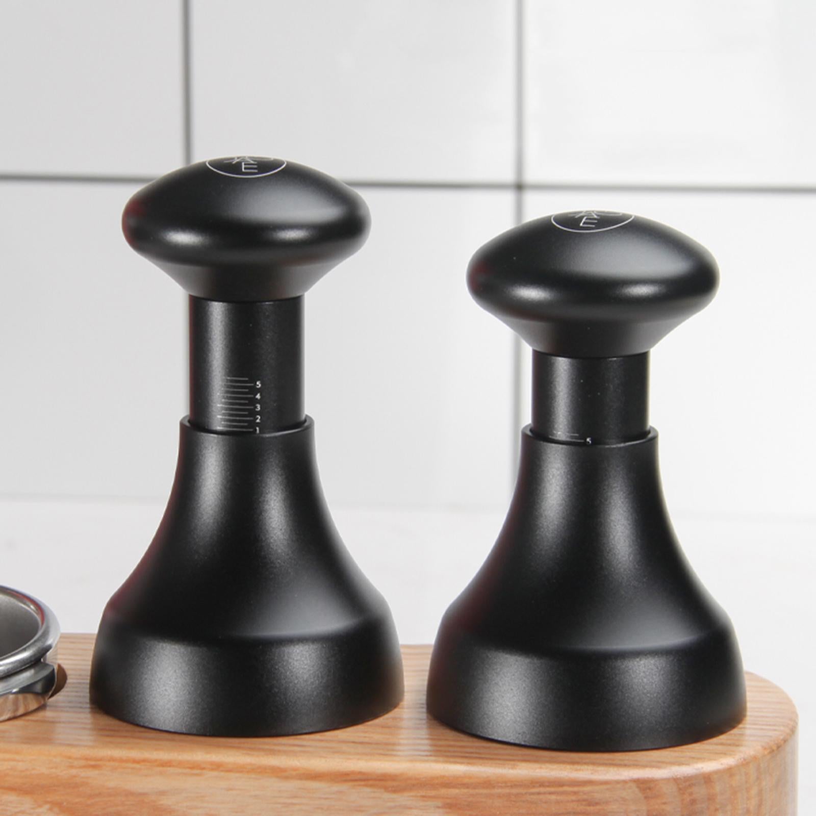 Coffee Tamper 58mm Espresso Coffee Beans Presser for Coffee Machine Black