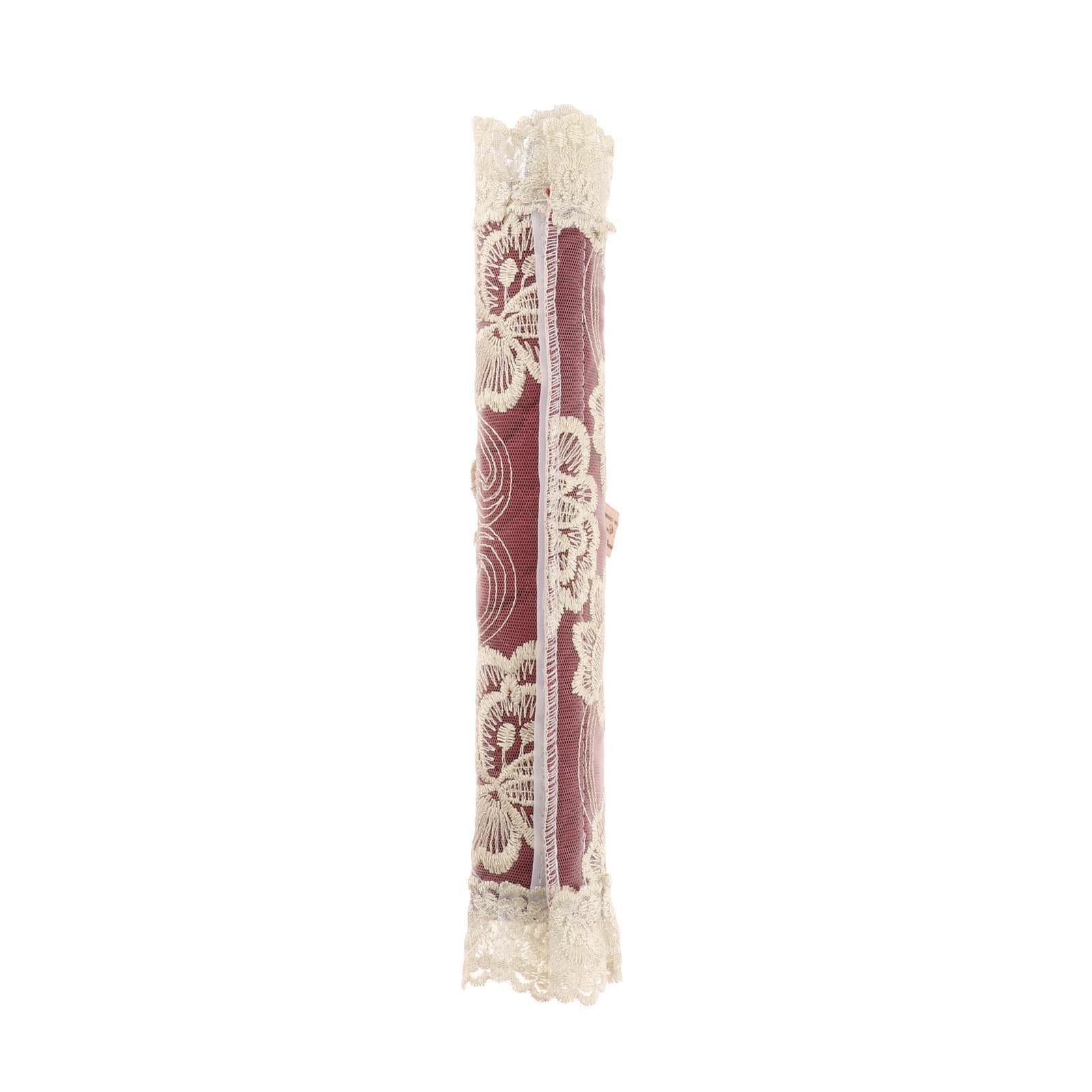 Refrigerator Door Handle Lace Covers Kitchen Appliance Handle Cover Wine Red