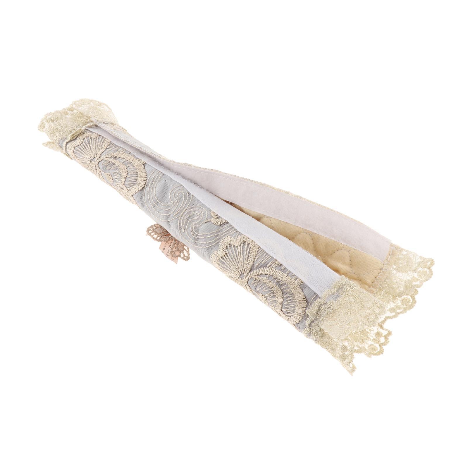 Refrigerator Door Handle Lace Covers Kitchen Appliance Handle Cover Silver