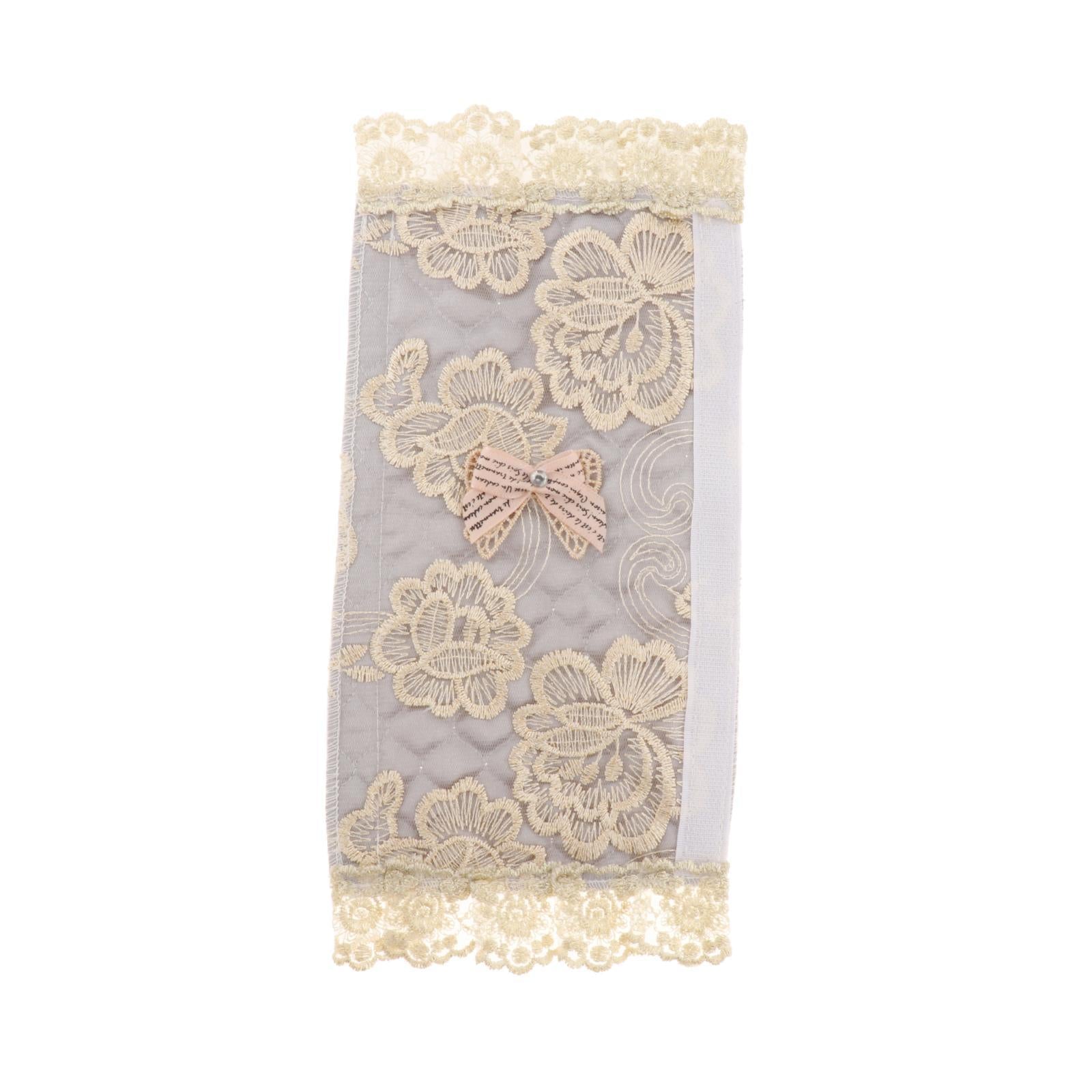 Refrigerator Door Handle Lace Covers Kitchen Appliance Handle Cover Silver