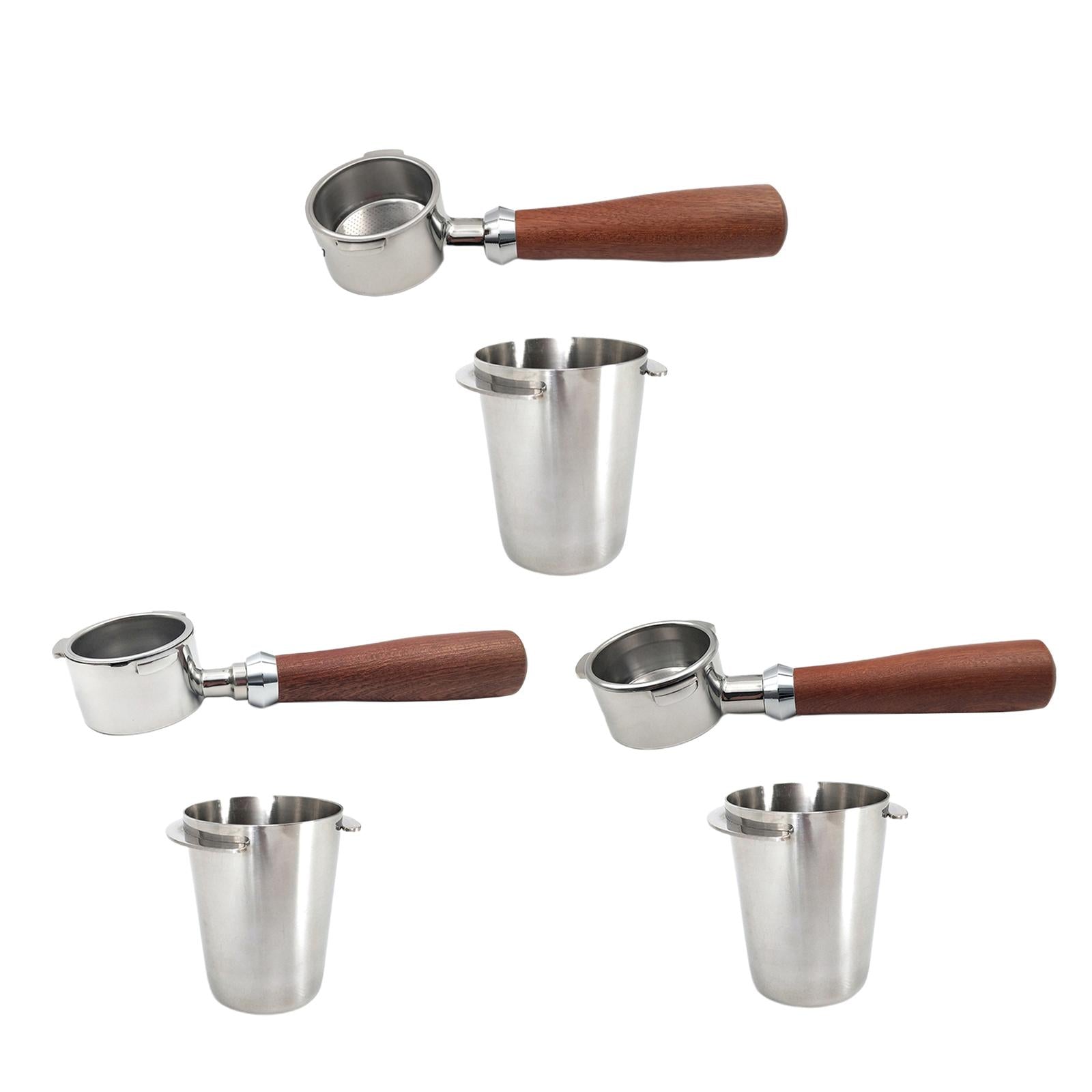 Coffee Portafilter with Dosing Cup for 51/54mm Espresso Machine 51mm +2 ears