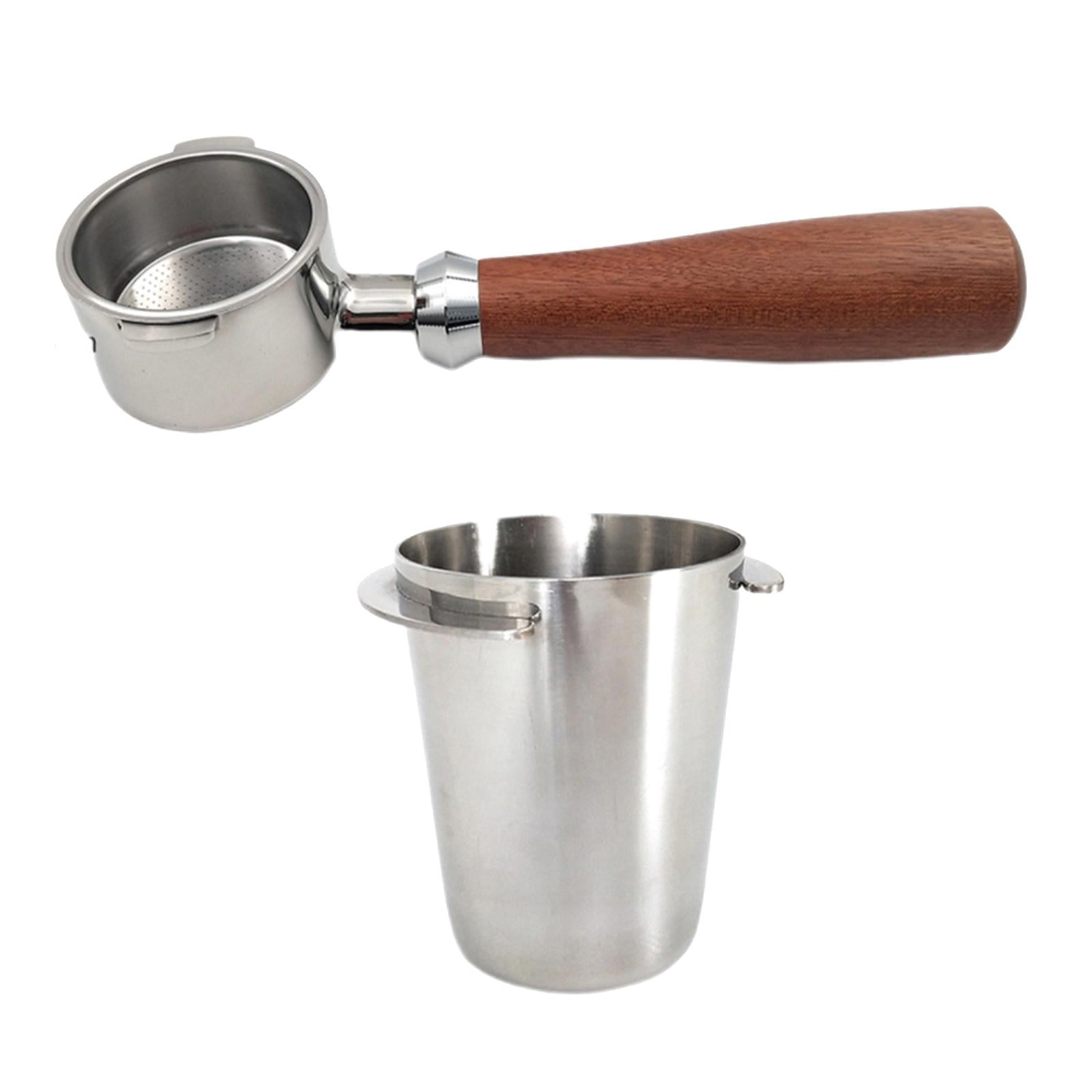 Coffee Portafilter with Dosing Cup for 51/54mm Espresso Machine 51mm +2 ears