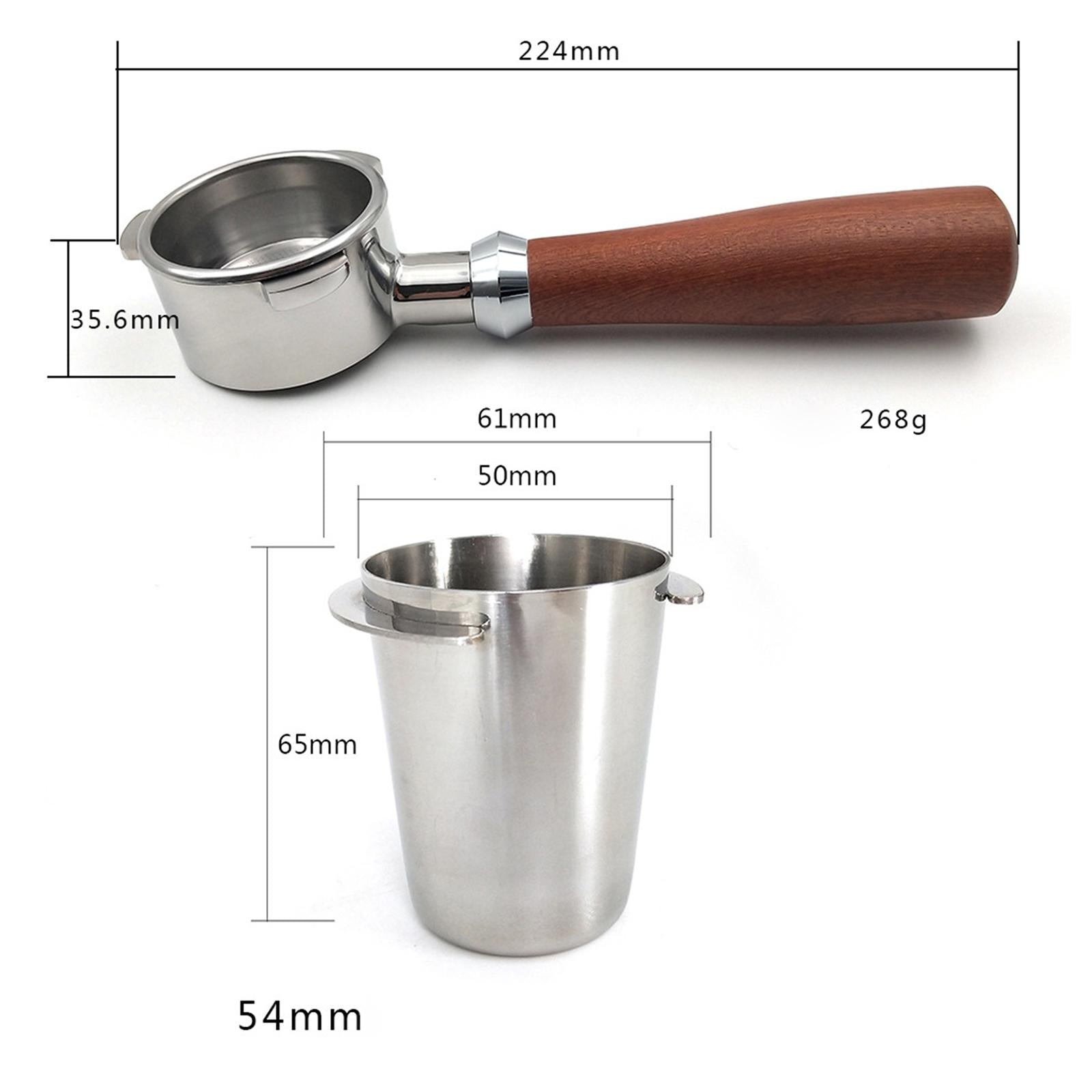 Coffee Portafilter with Dosing Cup for 51/54mm Espresso Machine 54mm +3 ears