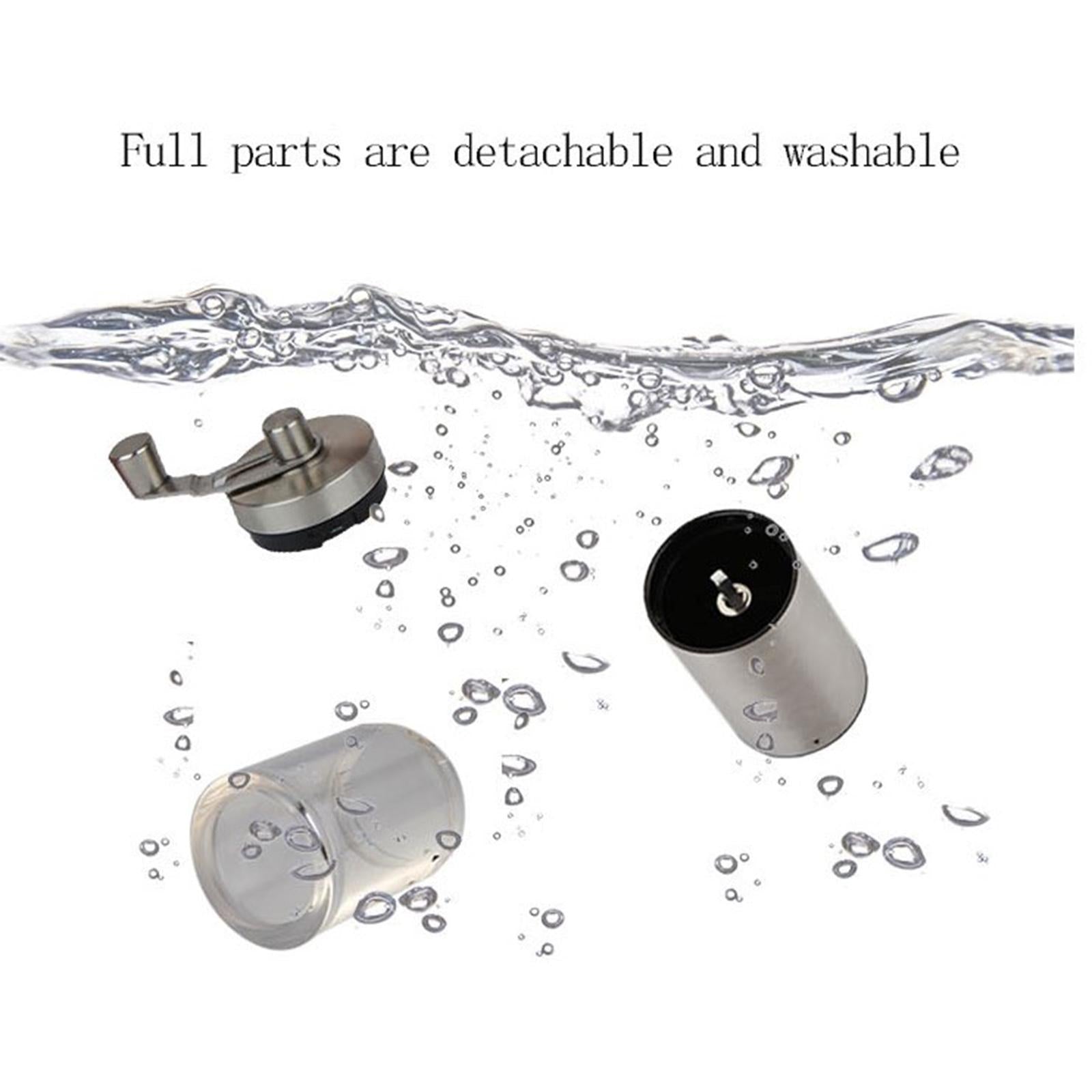 Manual Coffee Grinder for Espresso Press Home Office Travel Camping Silver