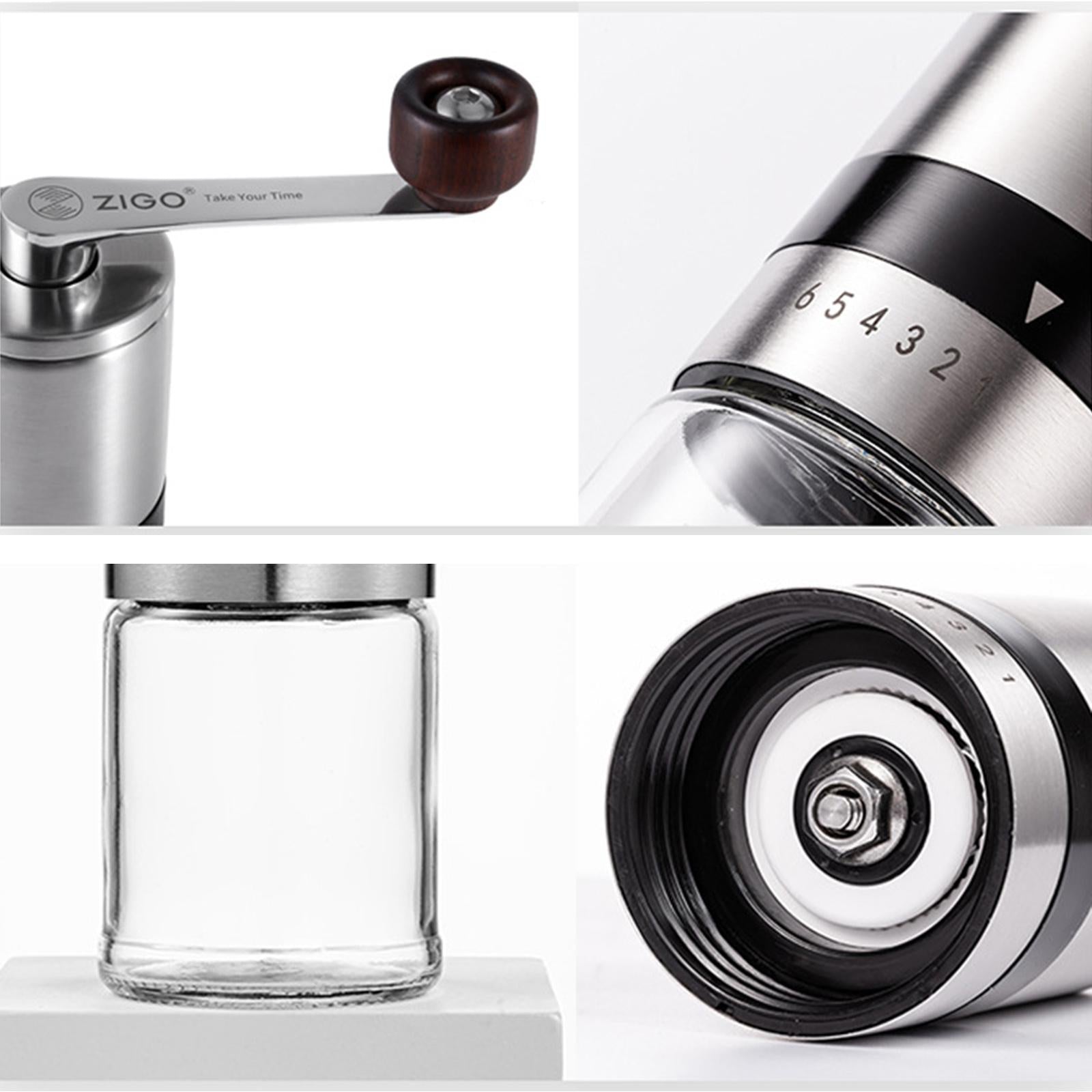 1Pc Portable Hand Manual Stainless Steel Coffee Grinder Detachable Machine