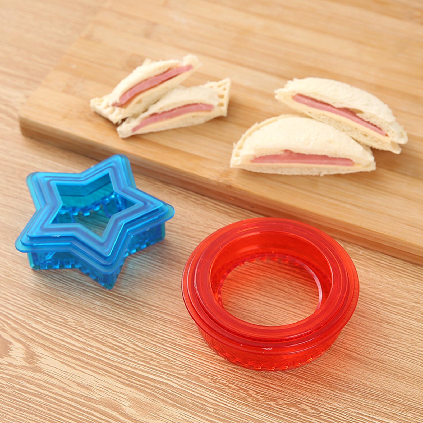 Sandwich Cutter and Sealer for Kids Childrens Portable heart star