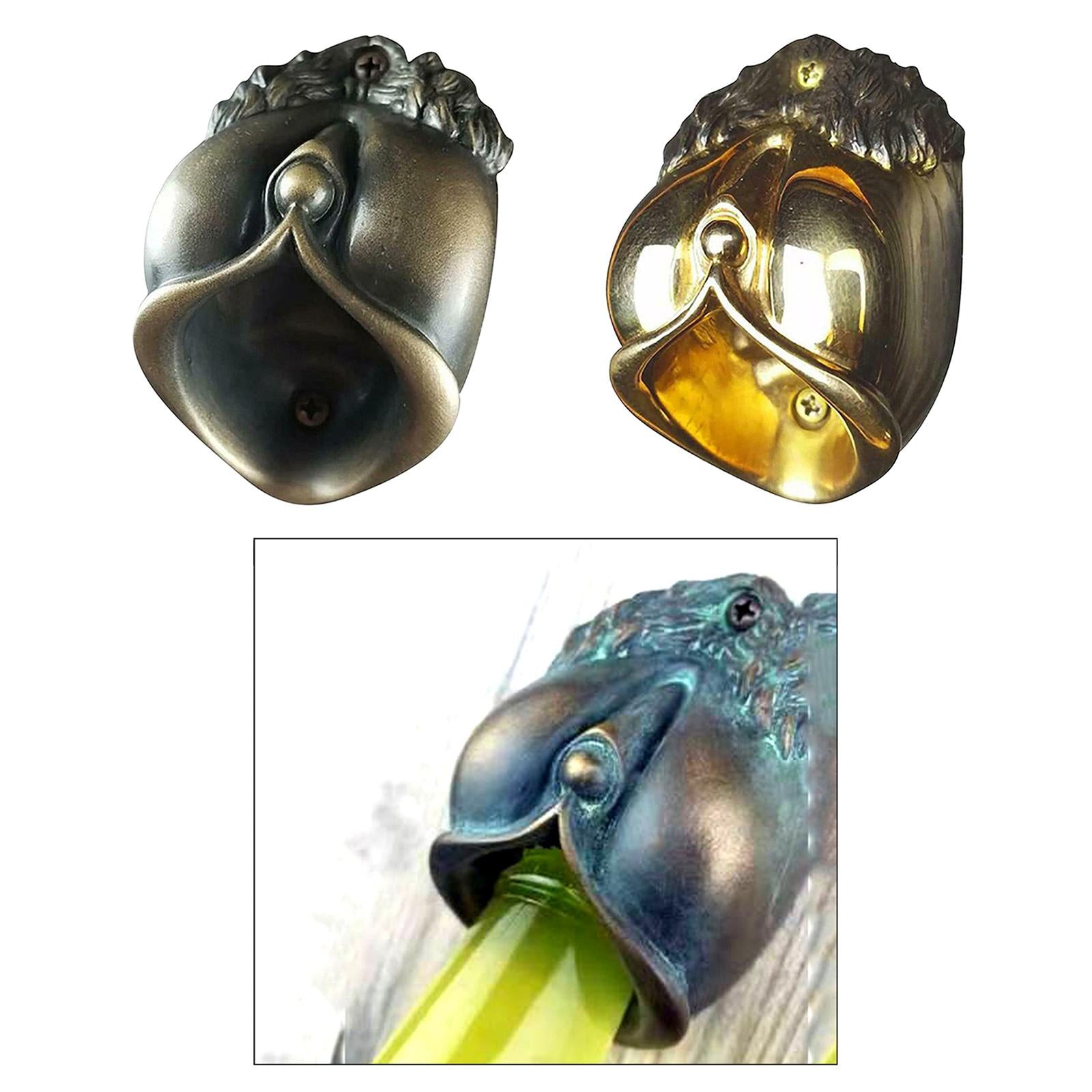 Wall Mount Iron Bottle Opener Beer Wine Bottle Open Cap Bar Opener Copper