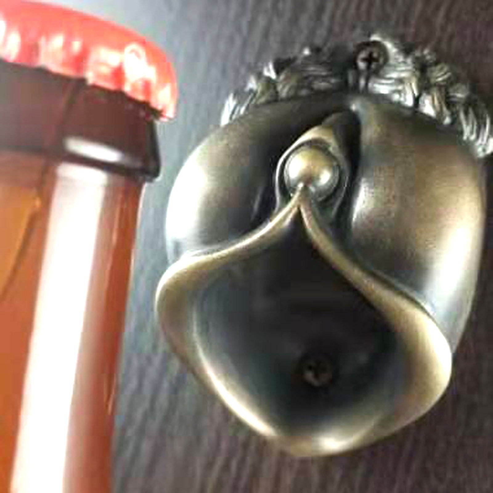 Wall Mount Iron Bottle Opener Beer Wine Bottle Open Cap Bar Opener Gold