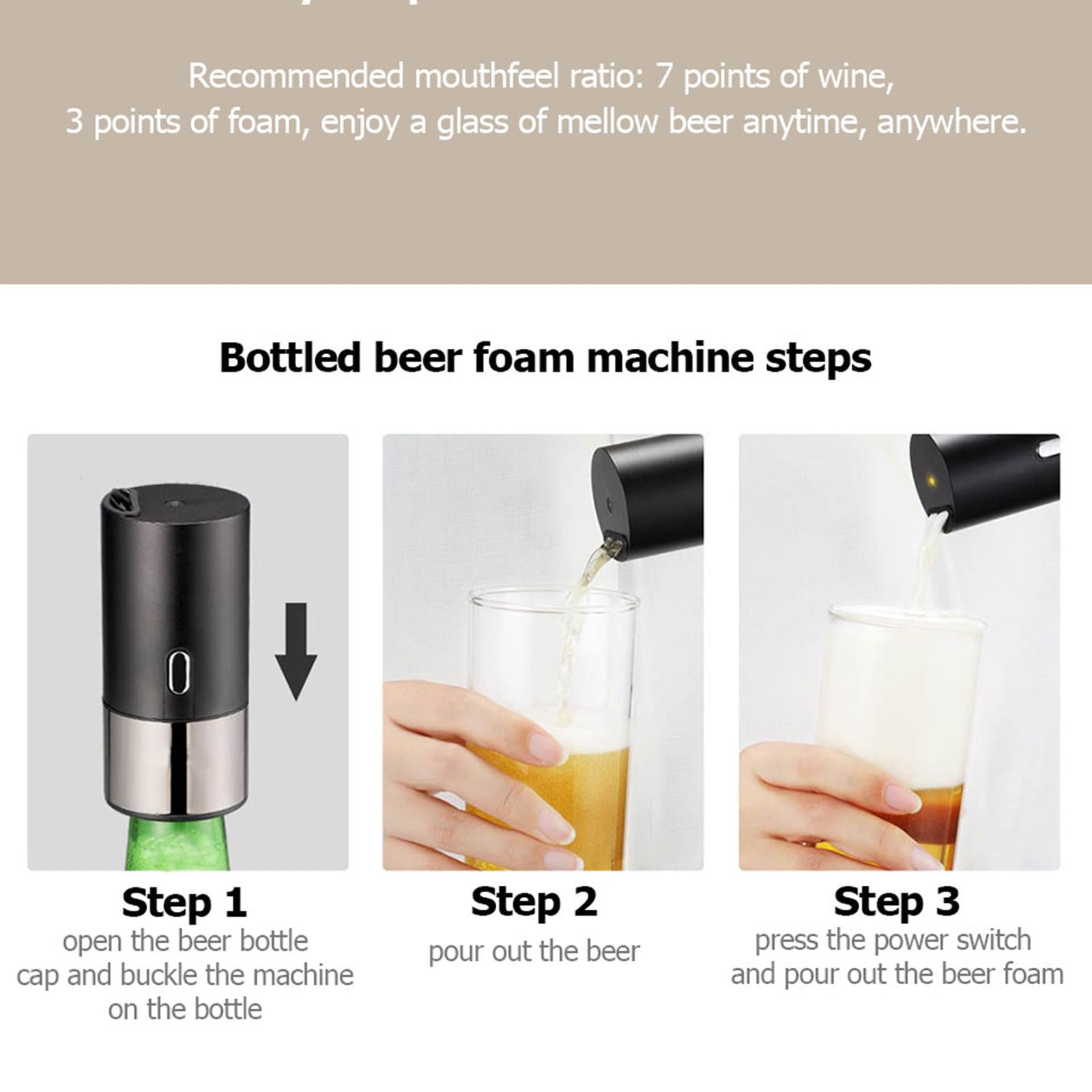 Protable Beer Foam Machine Foam Creative Make Beer Taste Better Bottled
