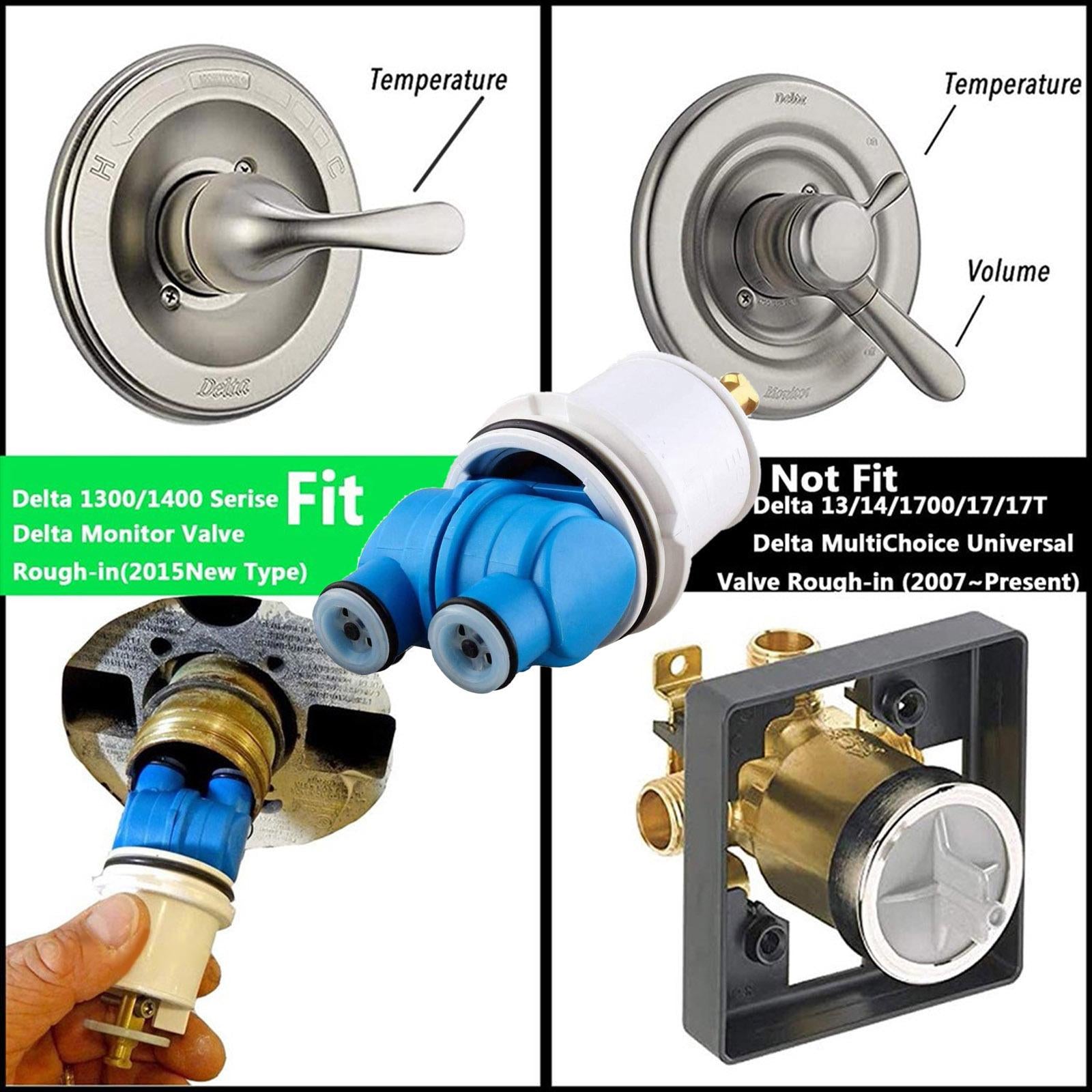 RP19804 Shower Cartridge Replacement for Delta 1300 1400 Series Tub 1PCS