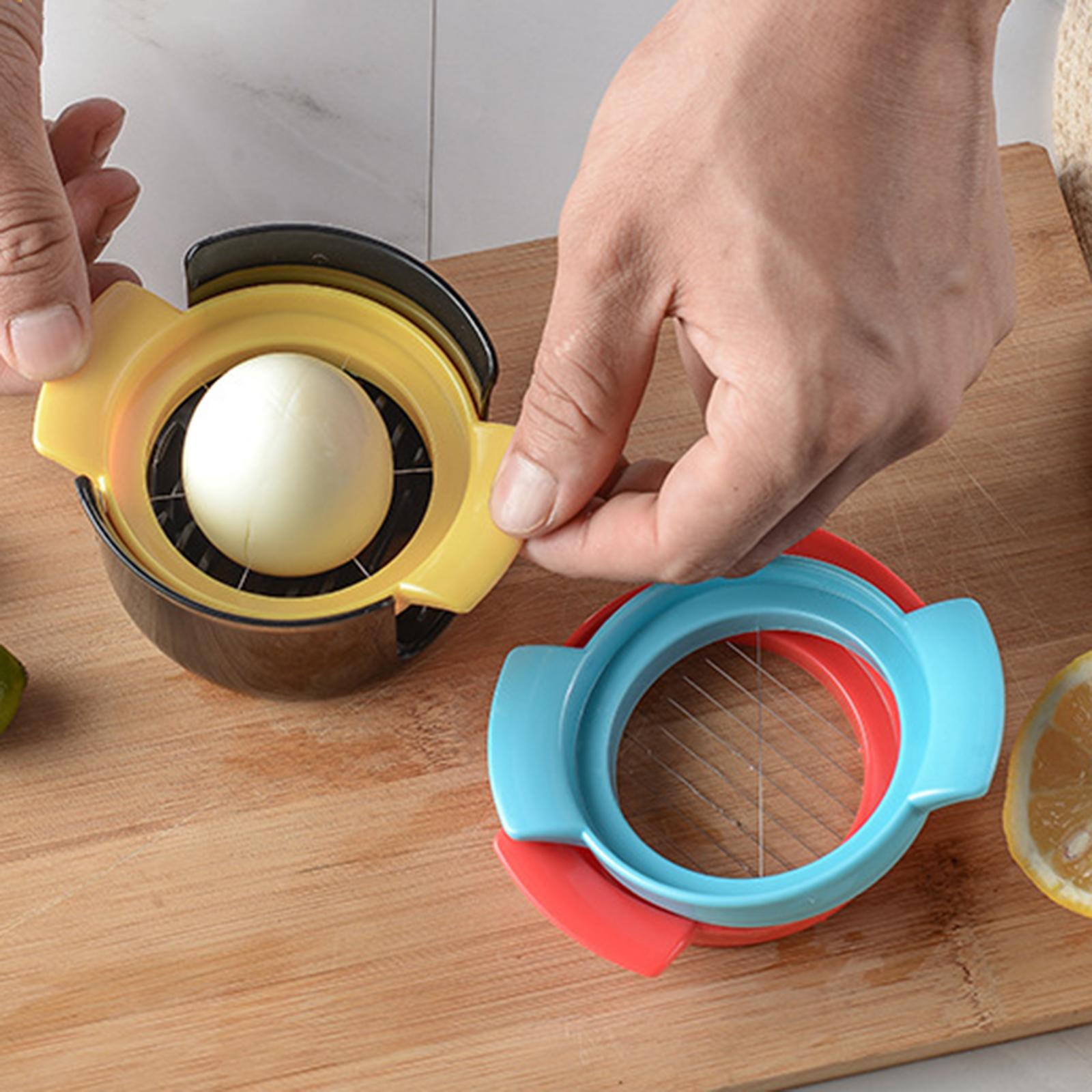 3 in 1 Compact Egg Slicer Egg Cutter Household Stainless Steel Wire Durable