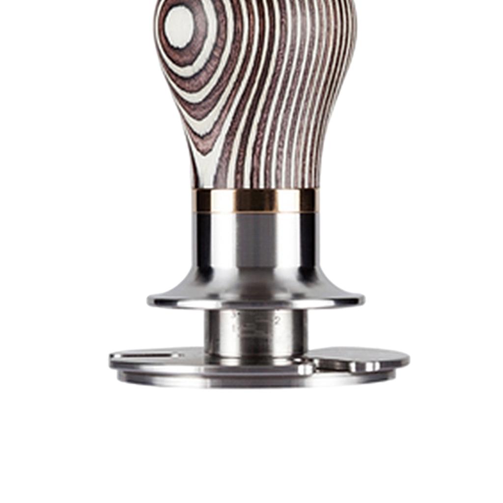 Coffee Espresso Tamper Flat 304 Stainless Steel Base Engineered Wood