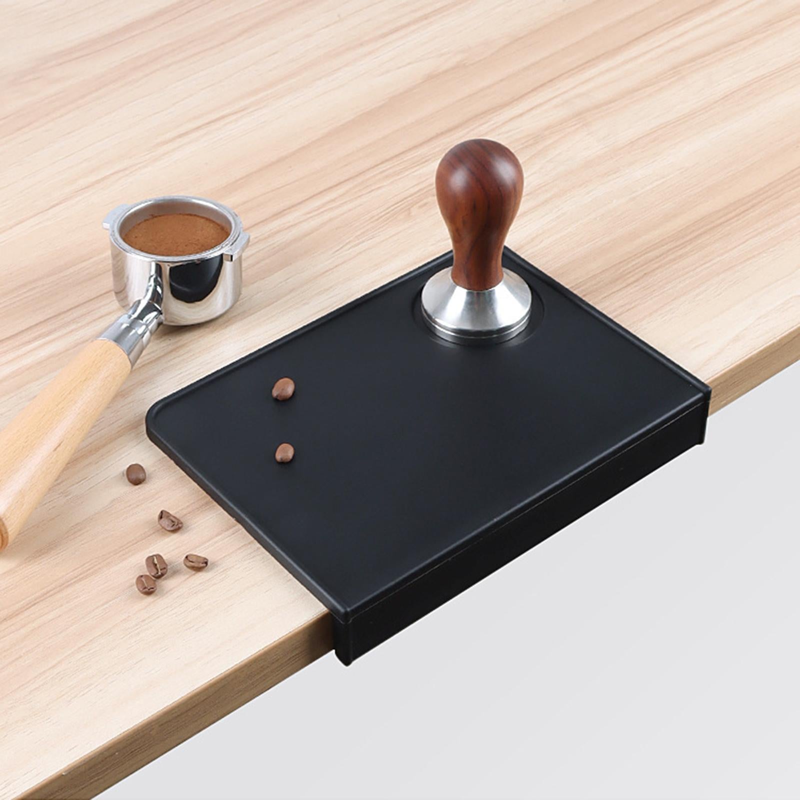 Soft Silicone Coffee Tamper Mat Corner Edge Tamping Powder Pad Home Kitchen