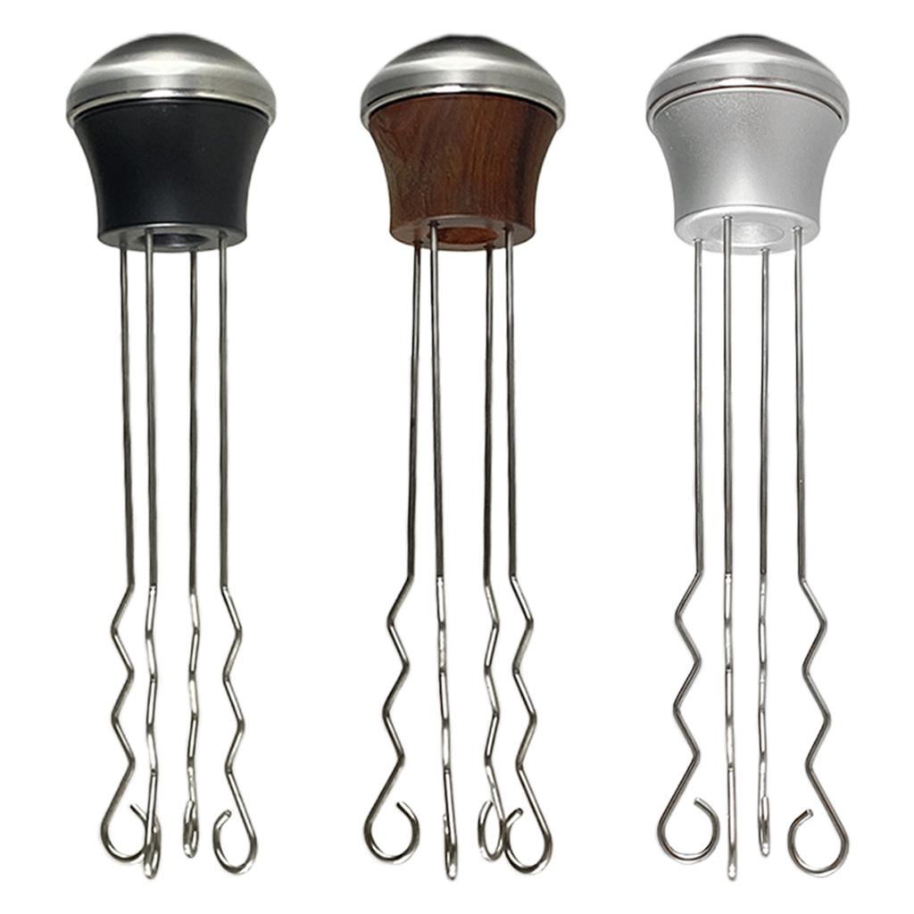 Espresso Coffee Stirre Needle Coffee Powder Stirring Tool for Kitchen Black