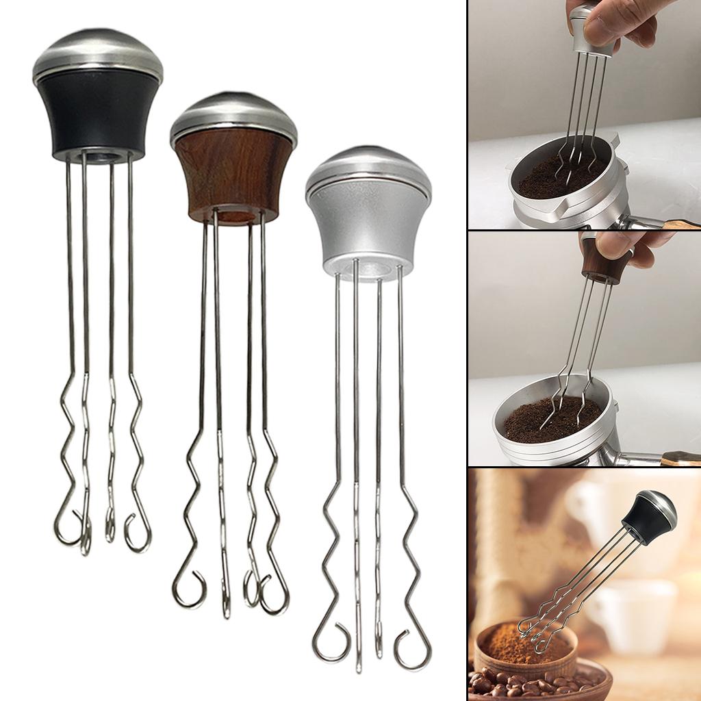 Espresso Coffee Stirre Needle Coffee Powder Stirring Tool for Kitchen Black