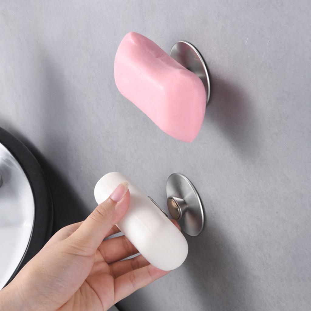 Magnetic Suction Powerful Soap Holder Hook Stainless Steel Wall Mount
