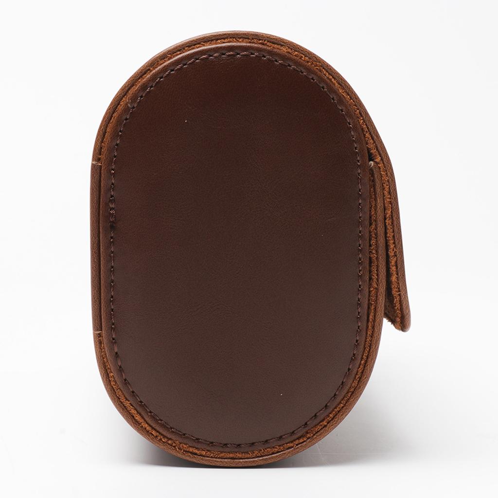 Watch Travel Case PU Leather Soft Bracket Gifts fr Holding Wristwatch Brown