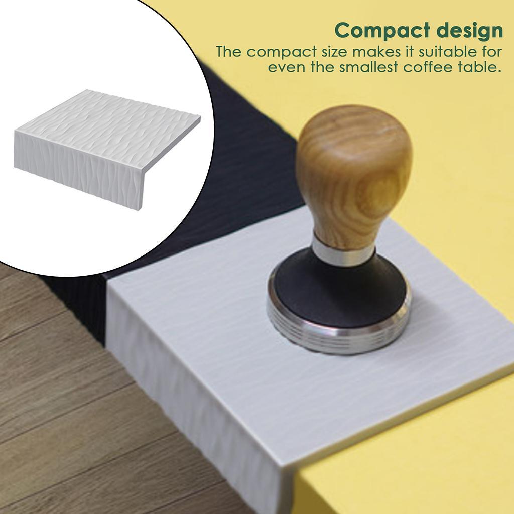 Silicone Coffee Mat Espresso Latte Art Tamper Tamping Rest Mat Holder Gray