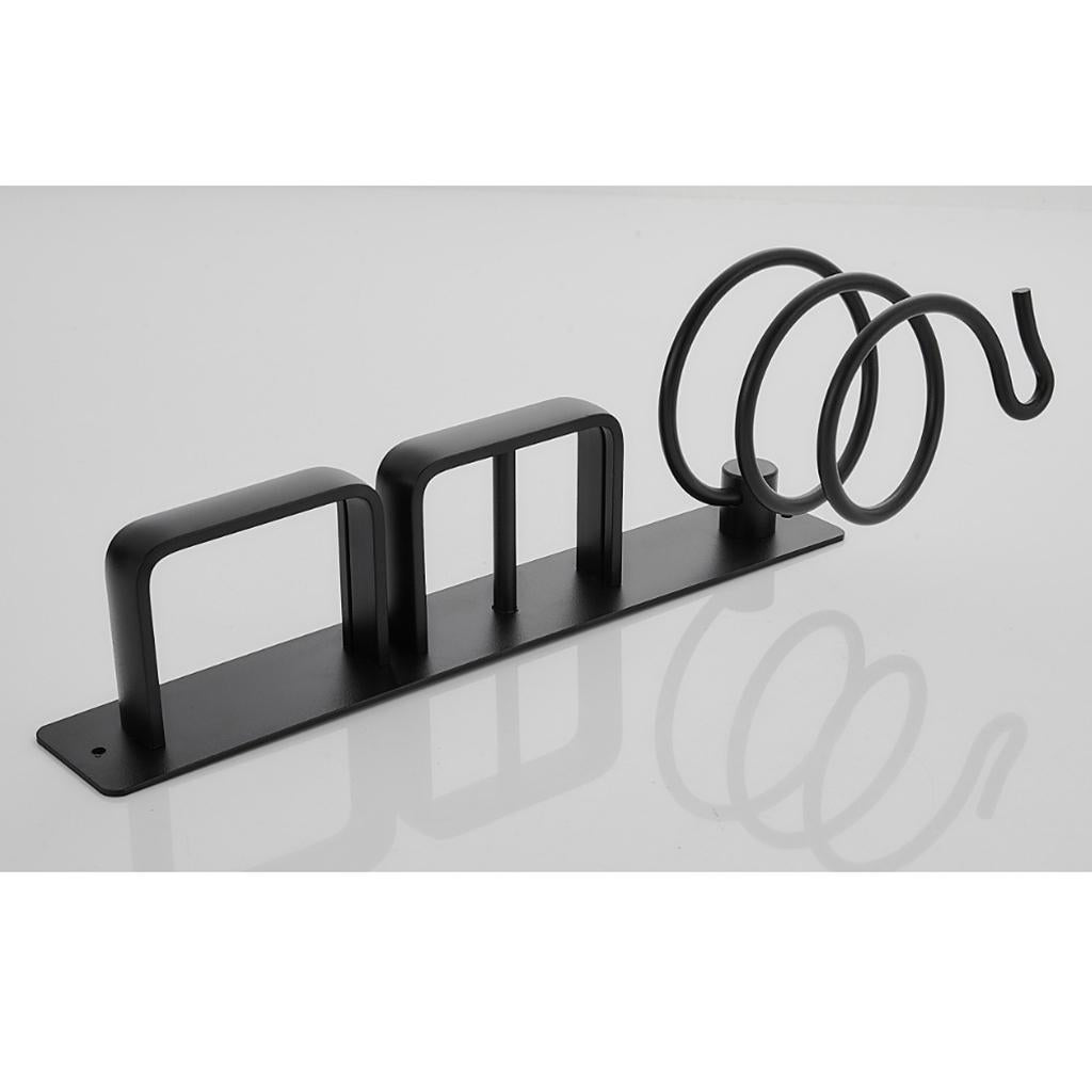 Hair Dryer Holder, Wall Mount Hair Dryer Hanging Rack,Spiral Blow Dryer