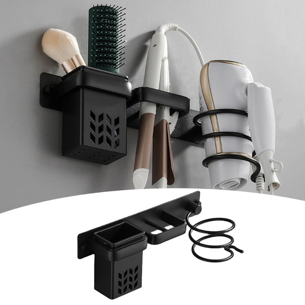 Hair Dryer Holder, Wall Mount Hair Dryer Hanging Rack,Spiral Blow Dryer