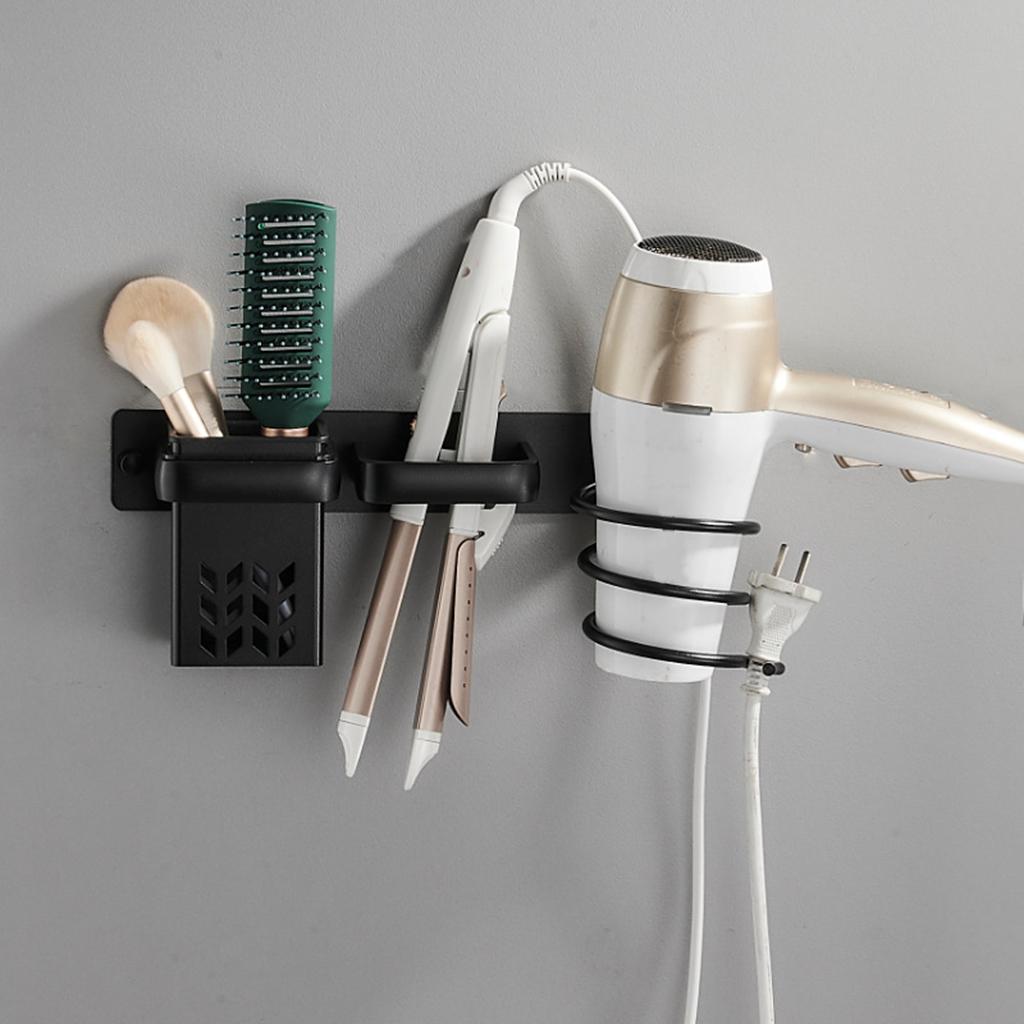Hair Dryer Holder, Wall Mount Hair Dryer Hanging Rack,Spiral Blow Dryer