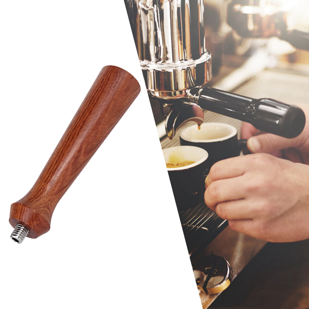 Portafilter Solid Wooden Handle For Coffee Machines Tool 140mm Res