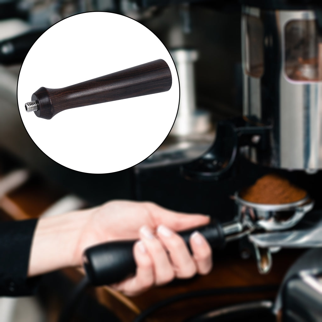 Portafilter Solid Wooden Handle For Coffee Machines Tool 140mm Purple
