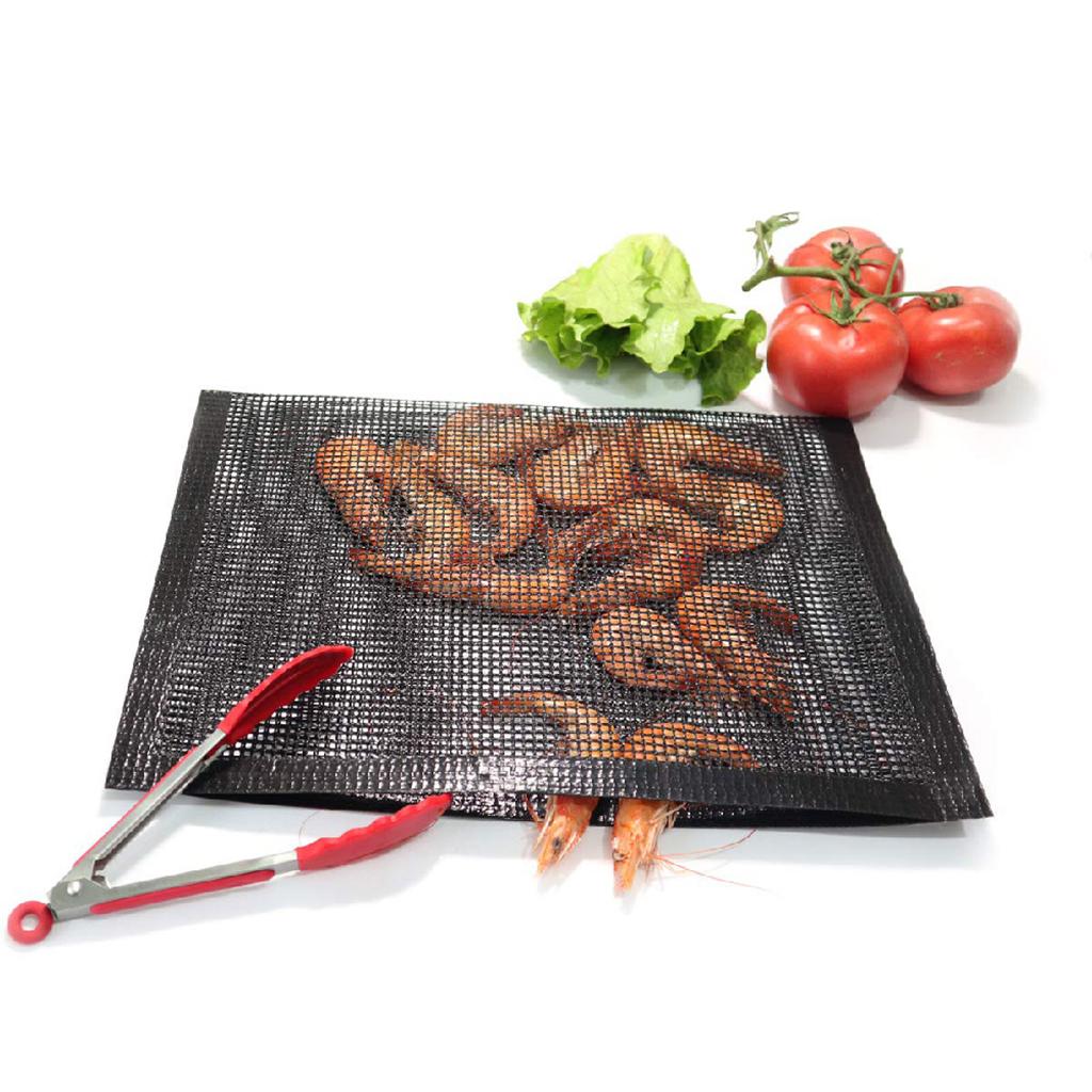 Non-Stick BBQ Mesh Grill Bags Grilling Pouches Barbecue Bag Camping BBQ 1pc large 1pc small