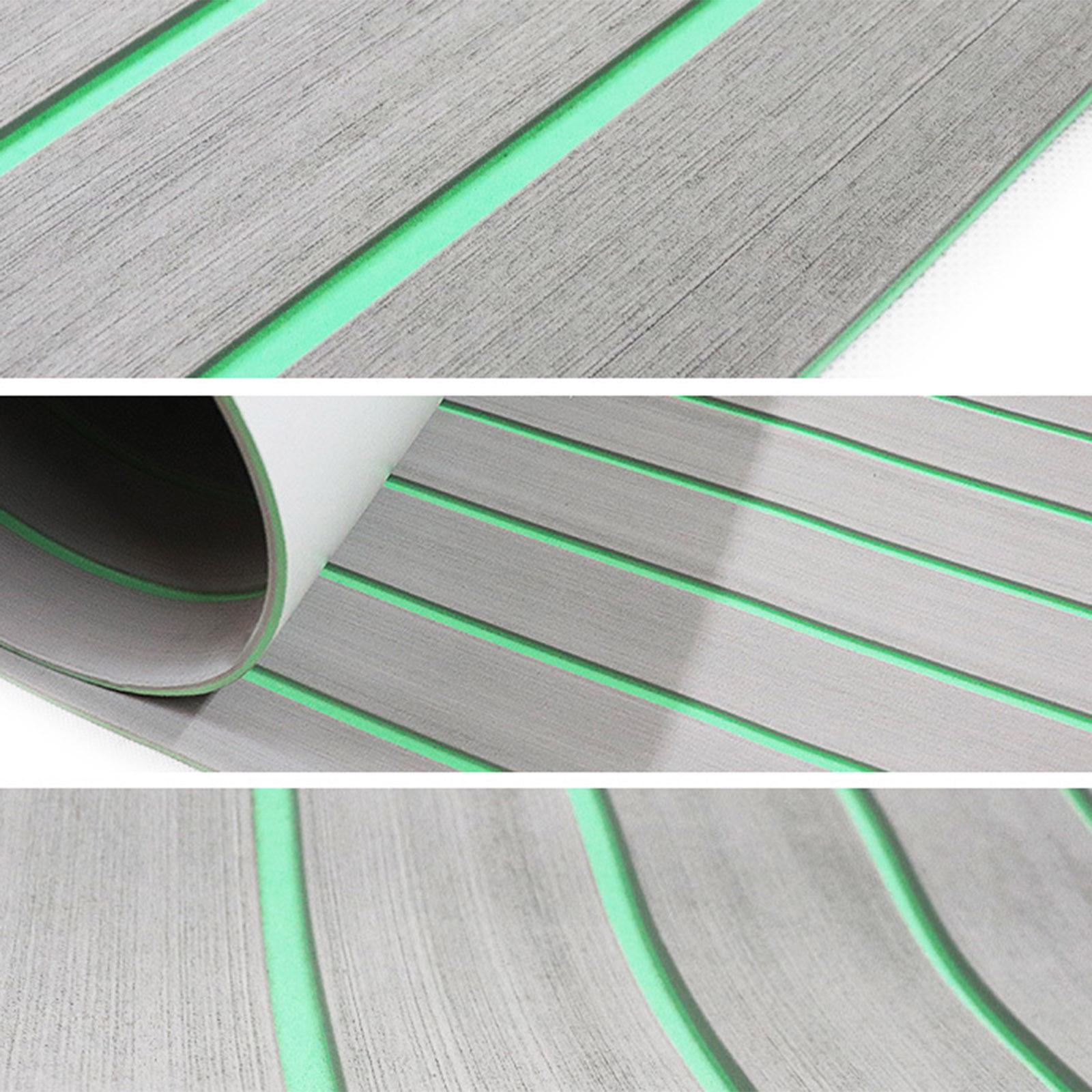 EVA Yacht Decking Mat Bevel Edge Flooring Border Sheet Striped Deck Accs 240x60x0.6cm