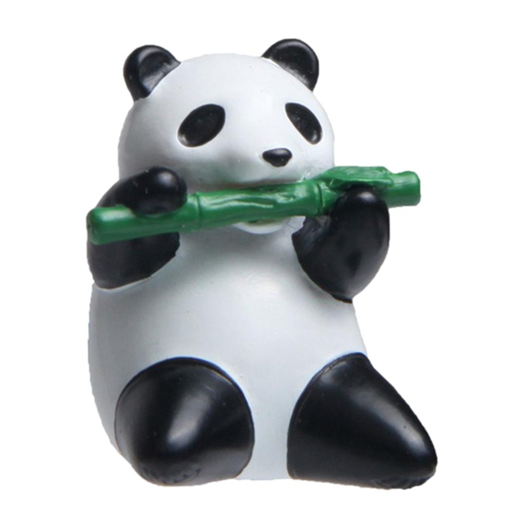 3D Panda Refrigerator Magnets Fridge Sticker Home Whiteboard Cabinets Decor sitting eat bamboo