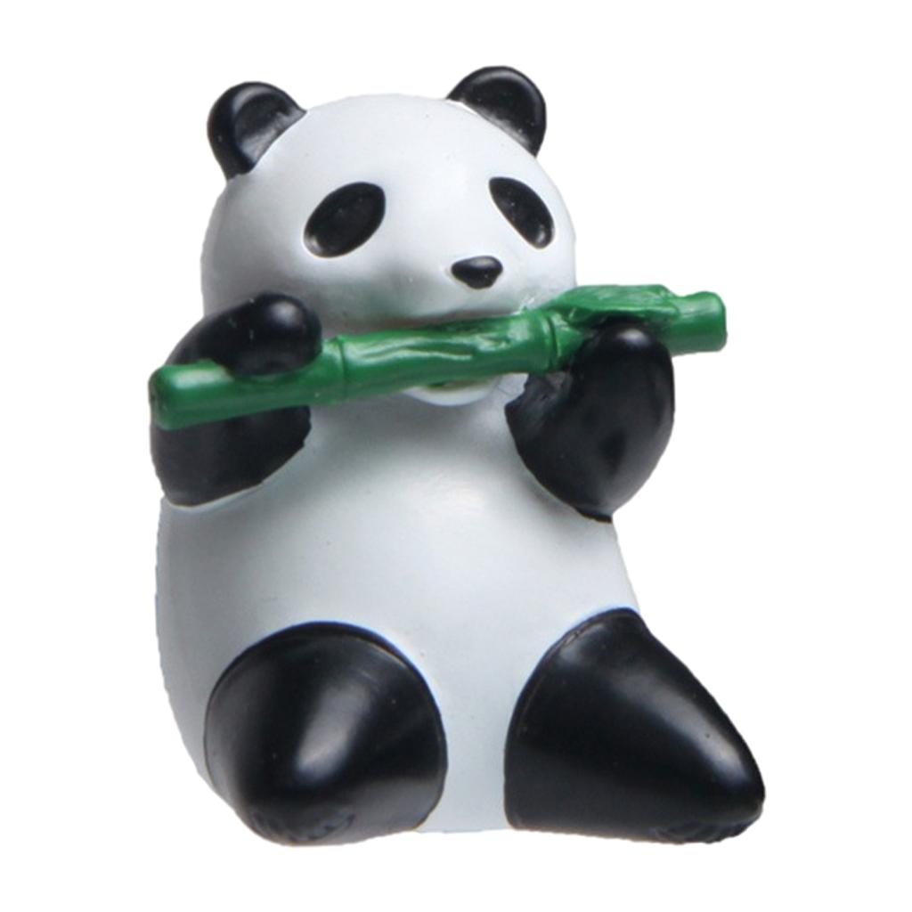 3D Panda Refrigerator Magnets Fridge Sticker Home Whiteboard Cabinets Decor sitting eat bamboo
