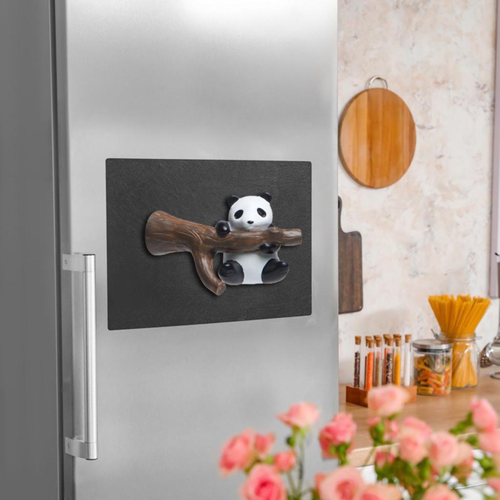3D Panda Refrigerator Magnets Fridge Sticker Home Whiteboard Cabinets Decor hang branch