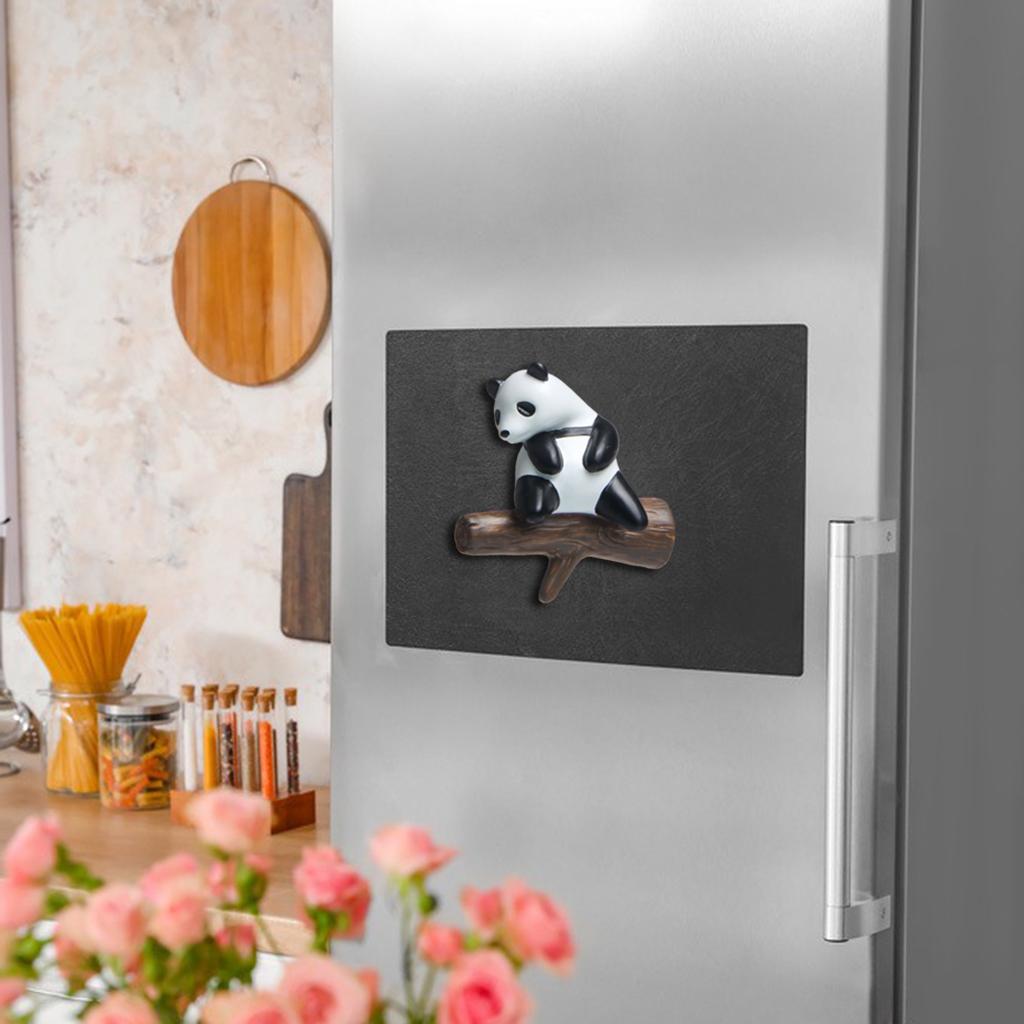 3D Panda Refrigerator Magnets Fridge Sticker Home Whiteboard Cabinets Decor sitting branch