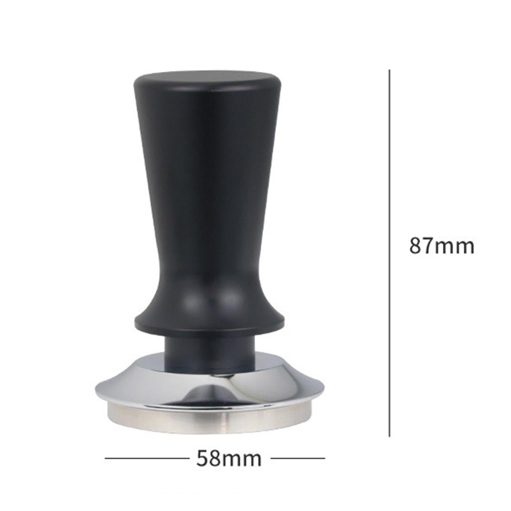 Coffee Powder Distributor Leveler Tool Tamper Press Hammer Black 58mm