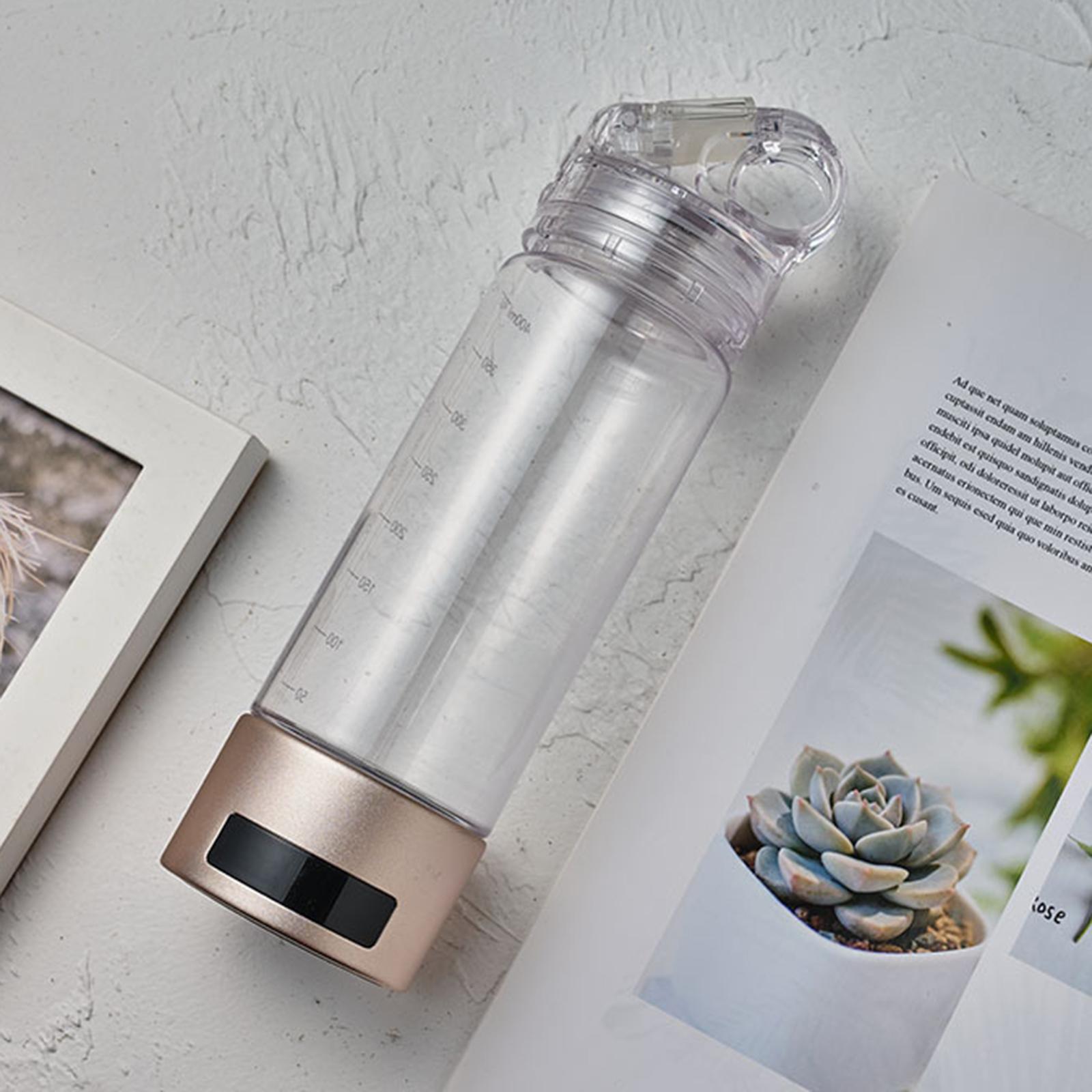 Hydrogen Water Bottle 400ml Hydrogen Rich Water Maker Ionizer for Family Use