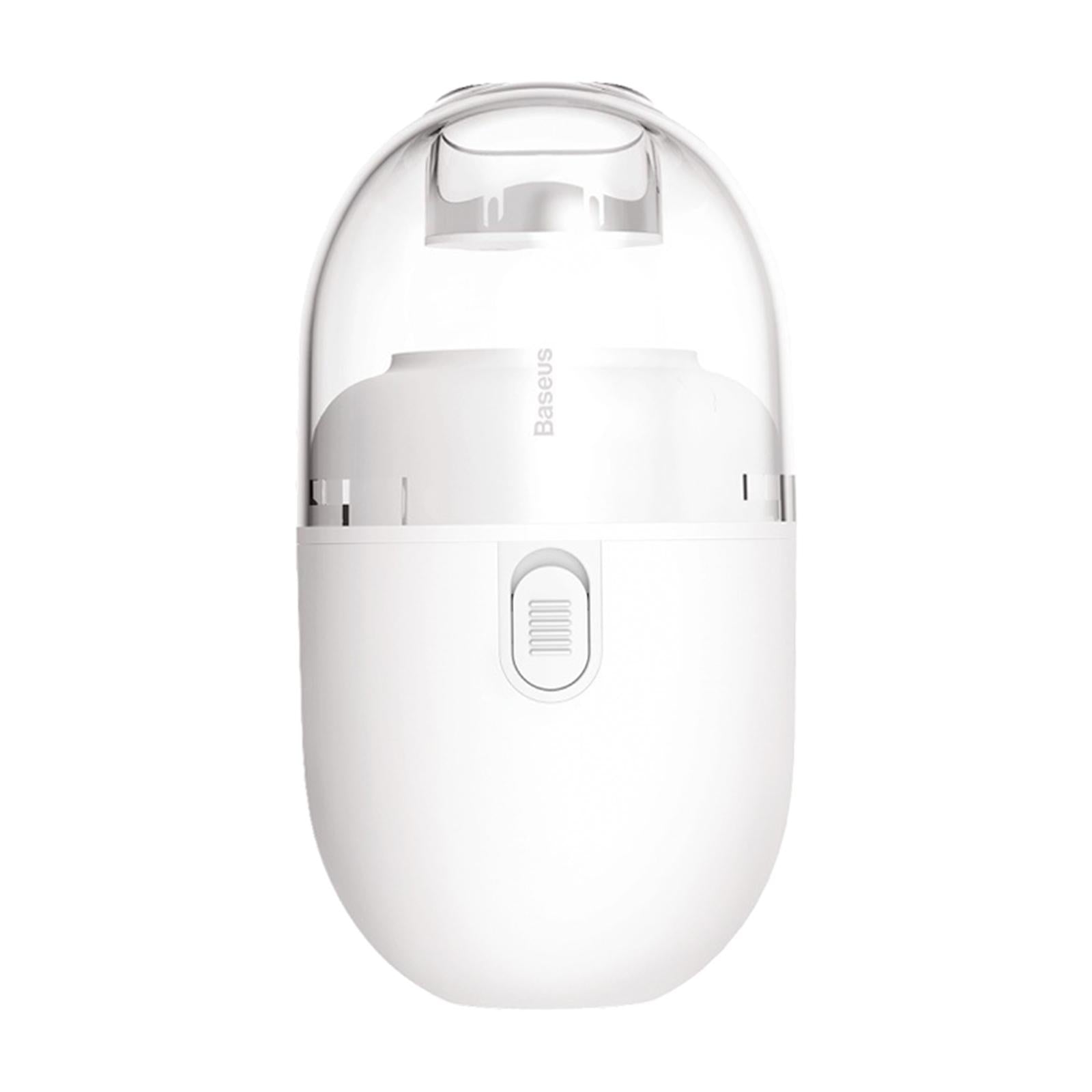 Portable Small Crumb Vacuum Cleaner Tabletop Keyboard Dust Cleaning Tool White