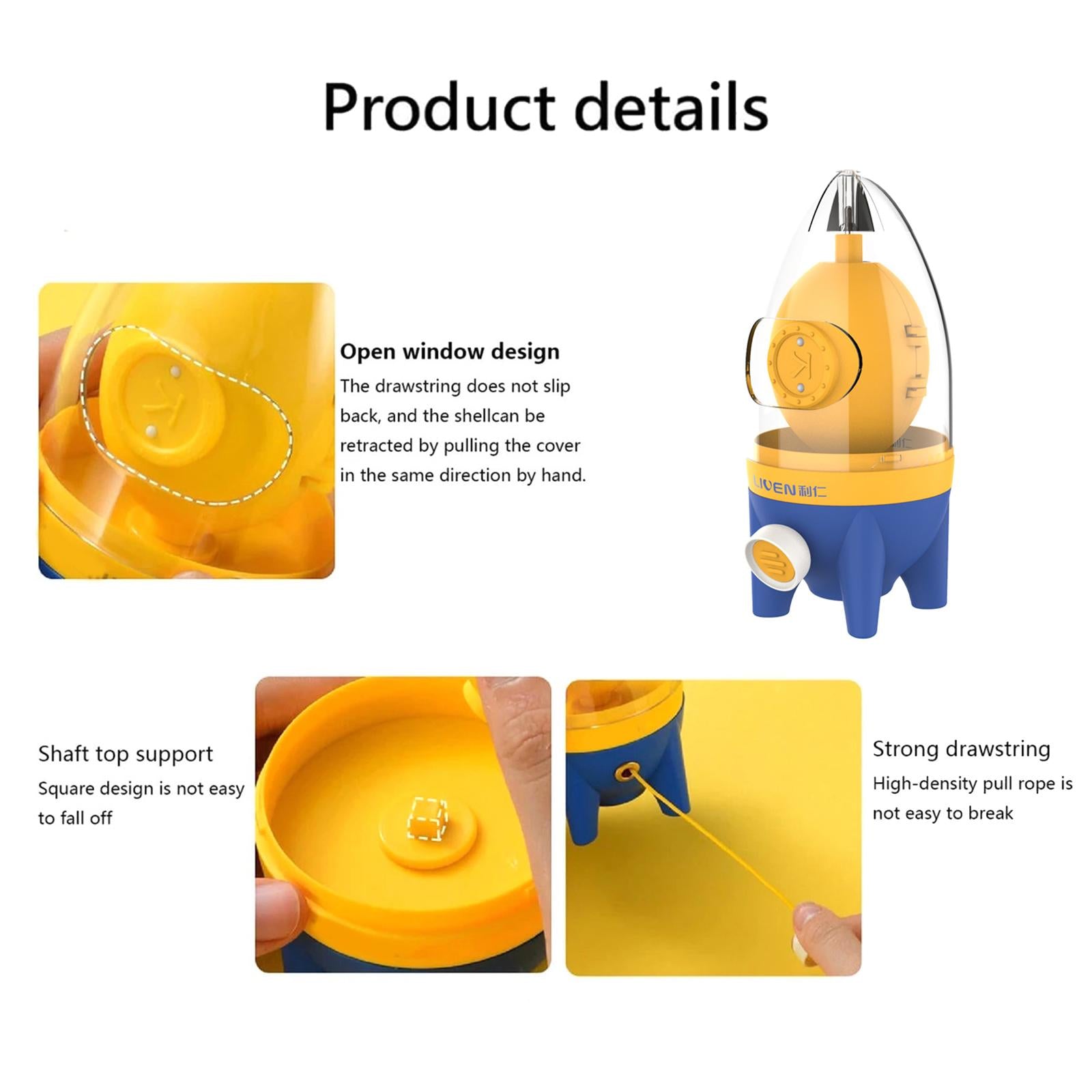 Portable Household Eggs Yolk White Mixer Whisk Hand Powered for Mixing Egg