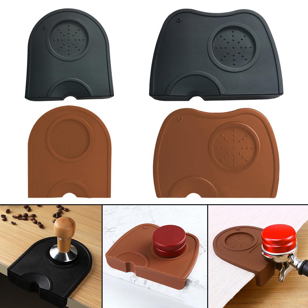 Silicone Coffee Mat Espresso Latte Art Tamper Tamping Rest Mat Black M
