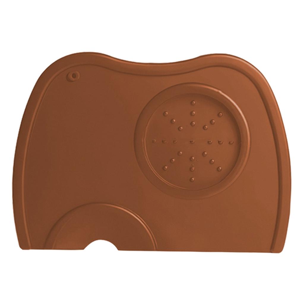 Silicone Coffee Mat Espresso Latte Art Tamper Tamping Rest Mat Browm M