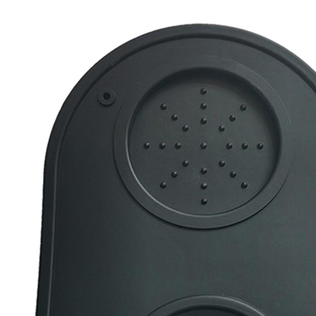 Silicone Coffee Mat Espresso Latte Art Tamper Tamping Rest Mat Black S