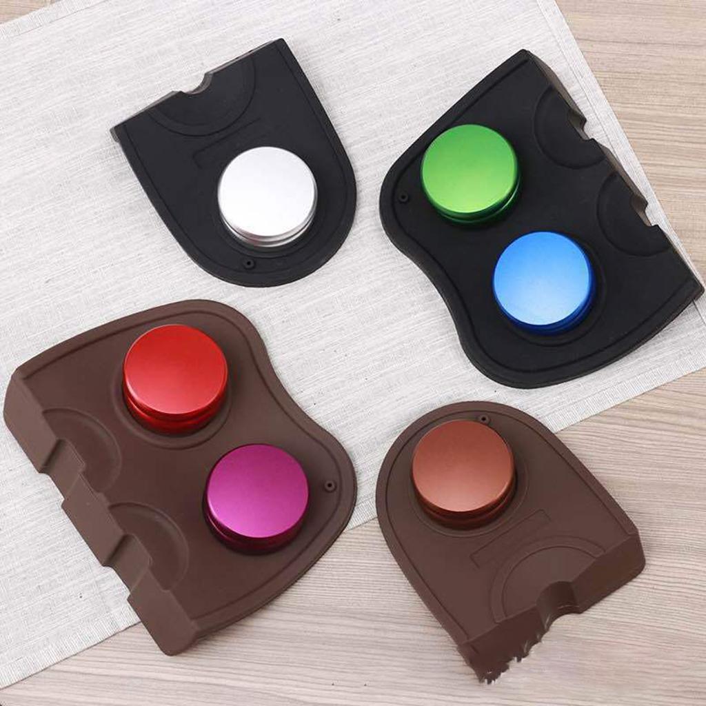 Silicone Coffee Mat Espresso Latte Art Tamper Tamping Rest Mat Black S