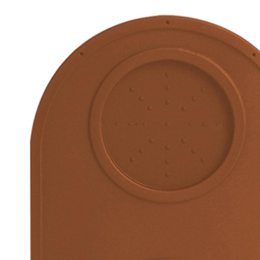 Silicone Coffee Mat Espresso Latte Art Tamper Tamping Rest Mat Browm S