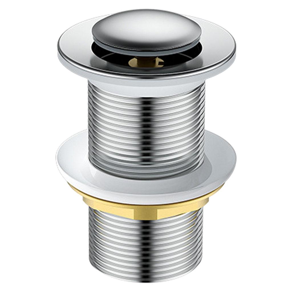 Bathroom Drain Sink Brass Stopper Plumbing Pipe Kit S withot Overflow