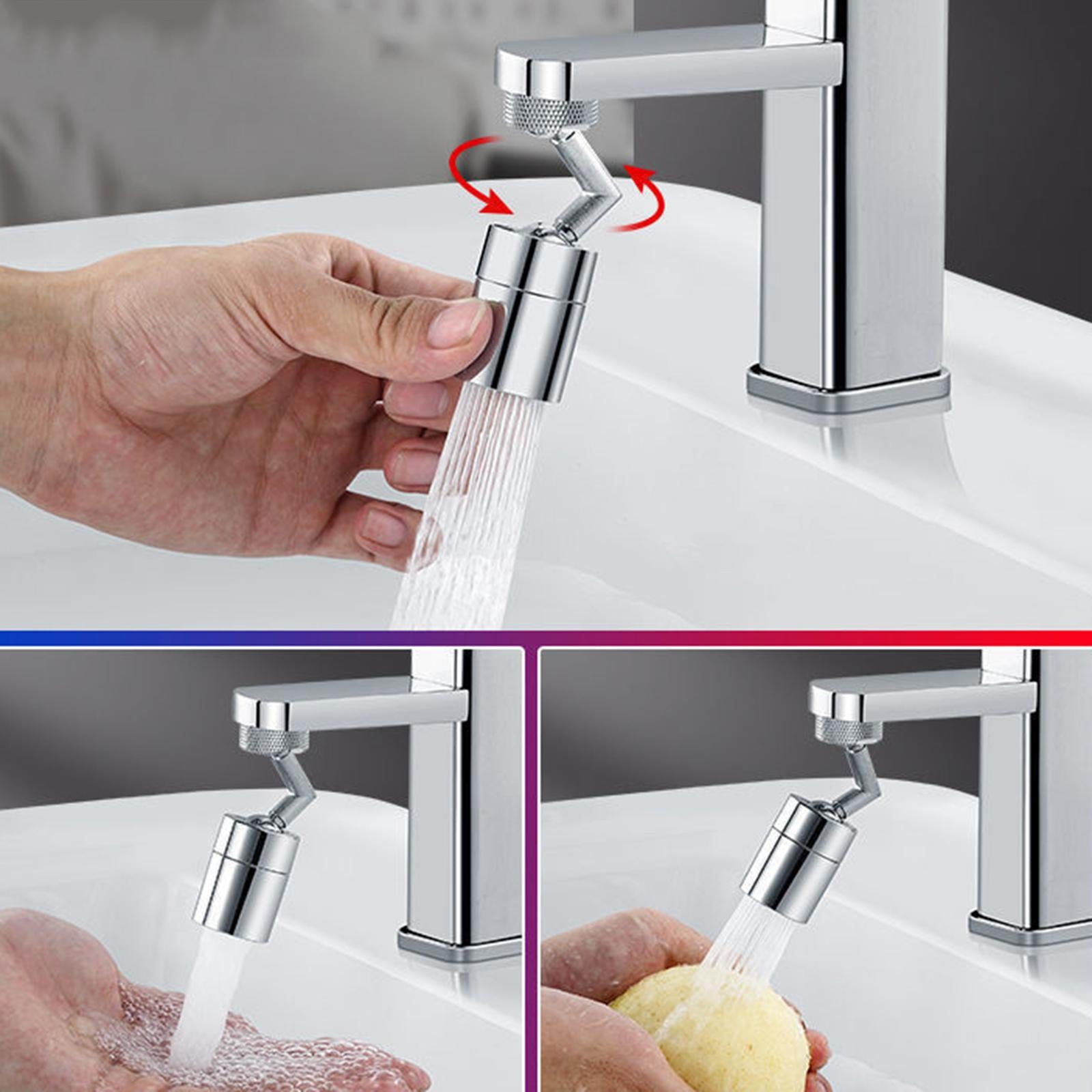 2x Swivel Rotating Faucet Toilet Splash-proof Flexible Sink Spray Tap Head