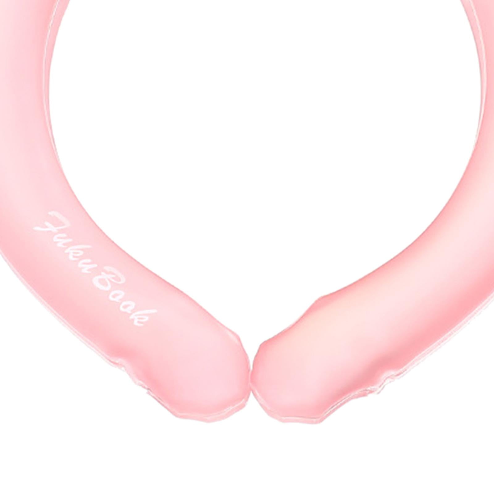 Neck Cooling Tube Cold Gel Ice Pack Chill Freeze Neck Cooler Camping Pink