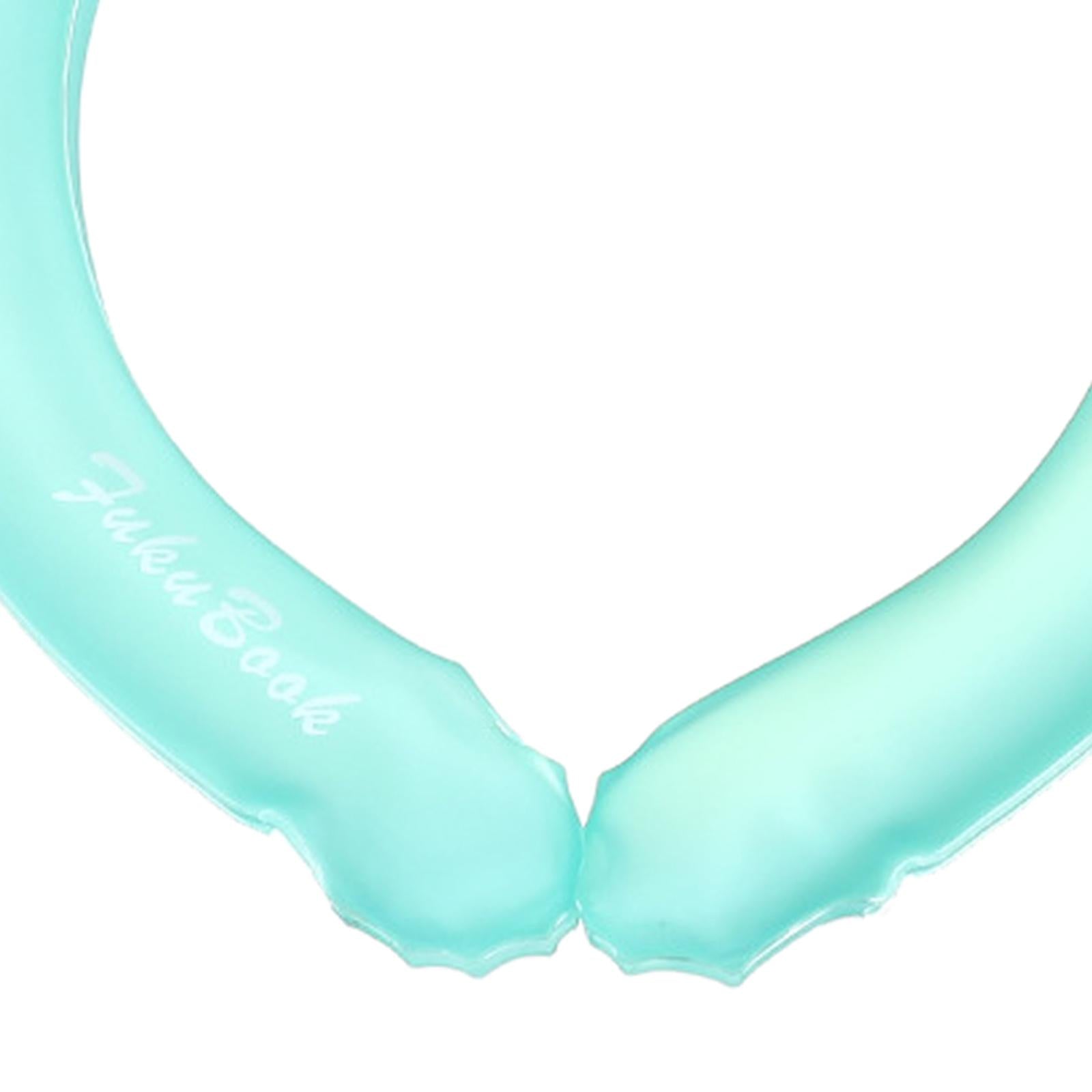 Neck Cooling Tube Cold Gel Ice Pack Chill Freeze Neck Cooler Camping Blue