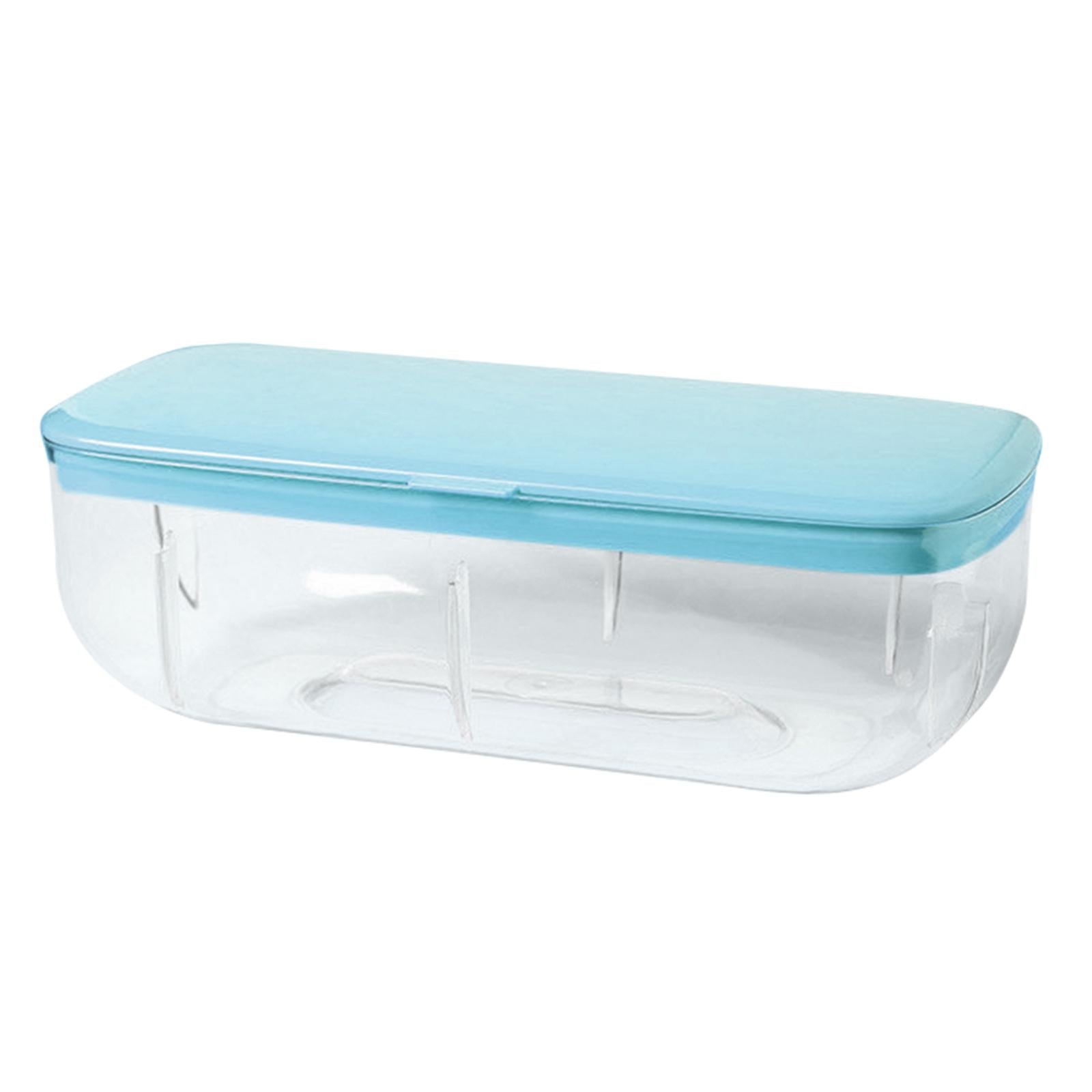 Kitchen 24 Lattice Ice Cube Tray Ice Maker for Freezer Release Mold Quickly Blue