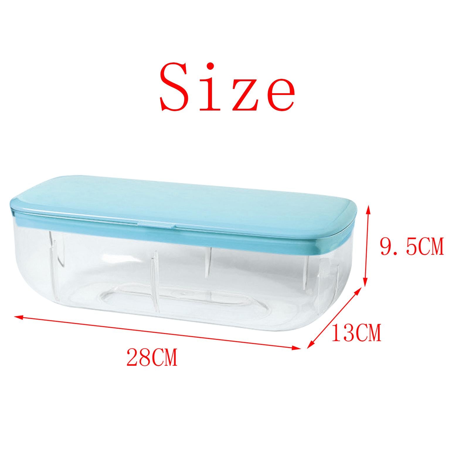 Kitchen 24 Lattice Ice Cube Tray Ice Maker for Freezer Release Mold Quickly Blue