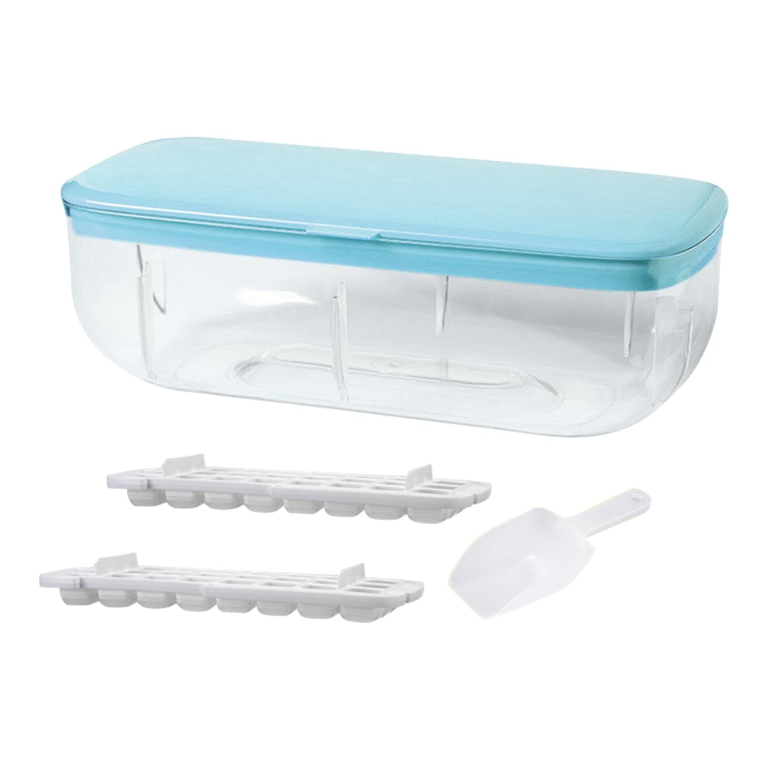 Kitchen 24 Lattice Ice Cube Tray Ice Maker for Freezer Release Mold Quickly Blue