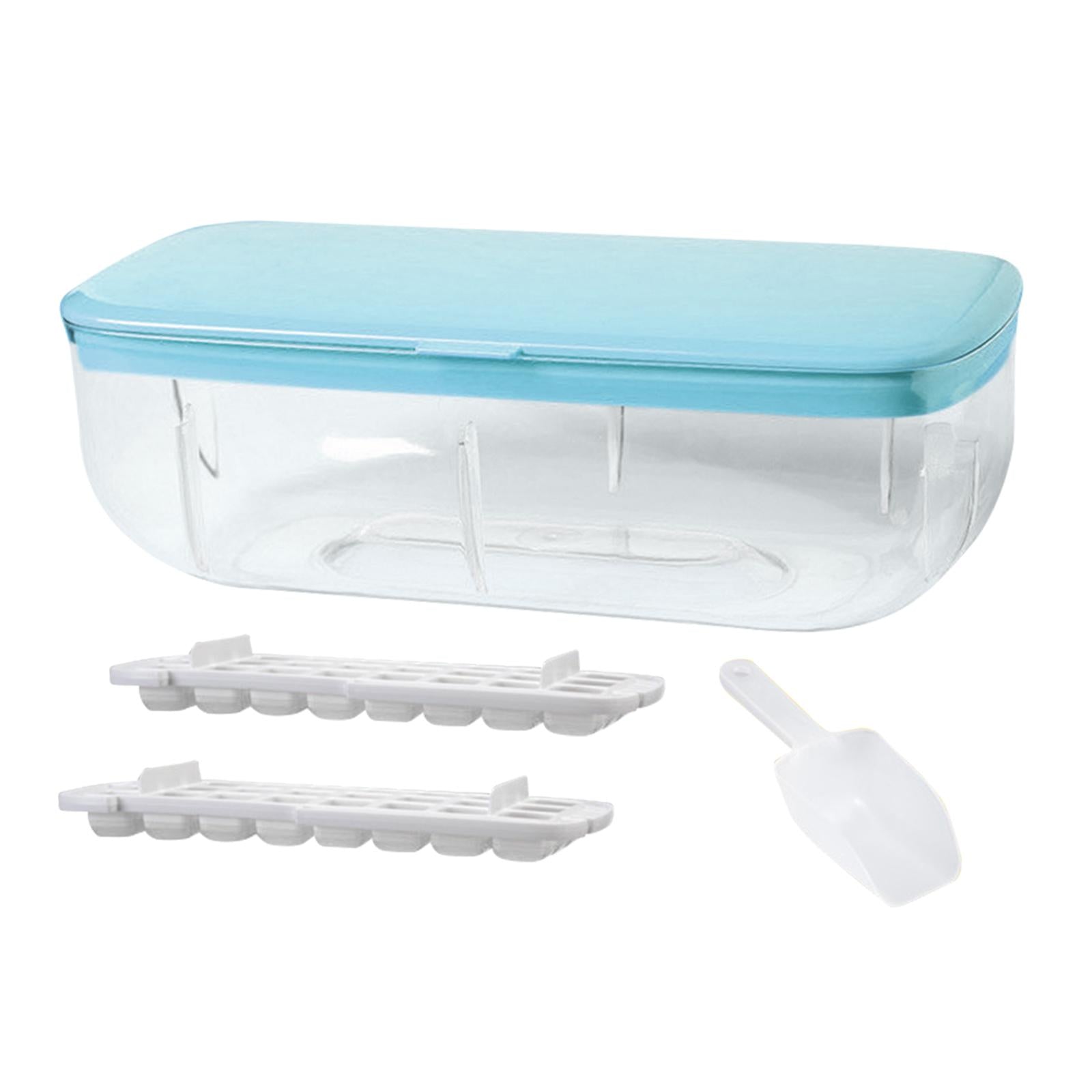 Kitchen 24 Lattice Ice Cube Tray Ice Maker for Freezer Release Mold Quickly Blue